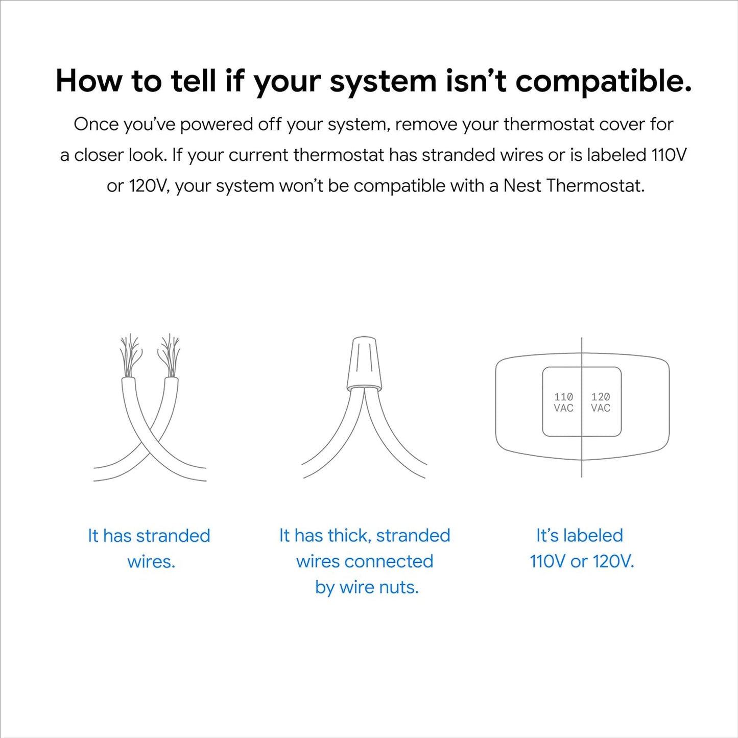 Google Nest Thermostat - Smart Thermostat for Home - Programmable Wifi Thermostat - Fog