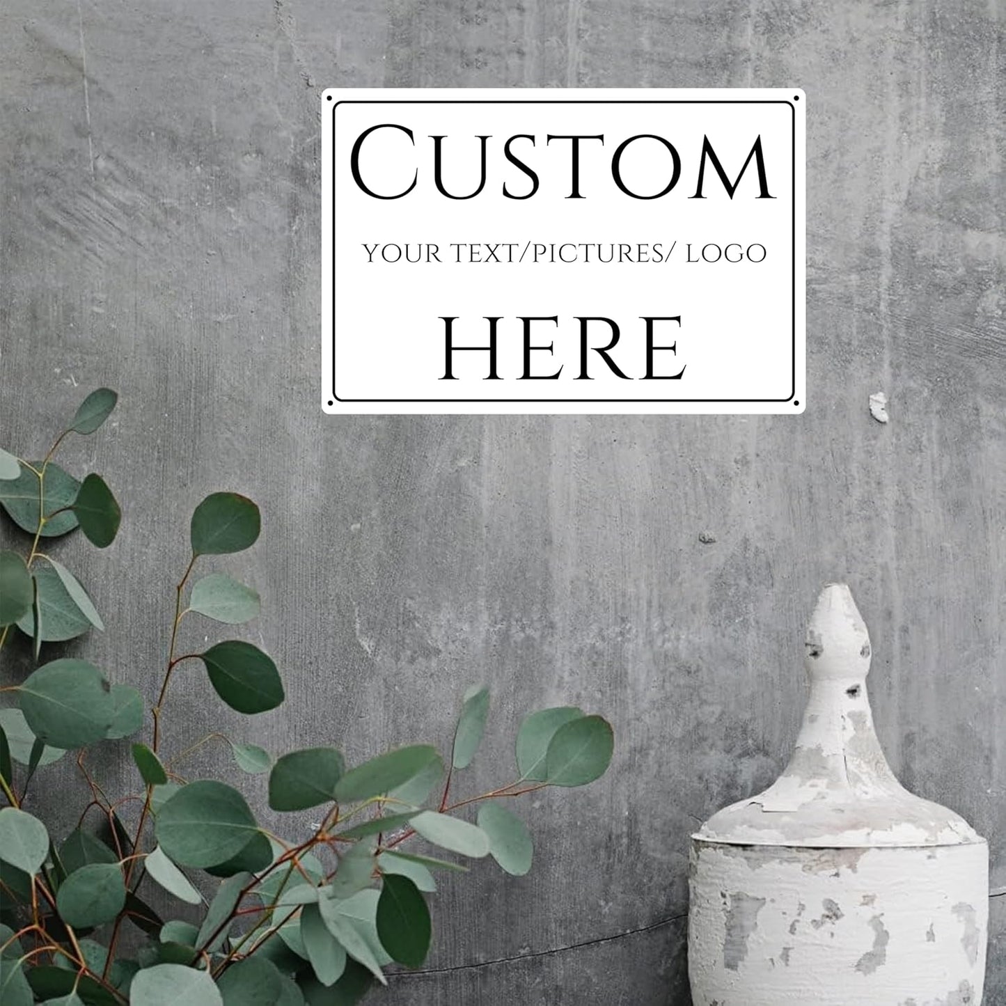 Custom Aluminum Weatherproof Metal Delivery Sign - Multiple Sizes, Customizable for Office, Business, Workplace, Home (14 x 10 Inch)