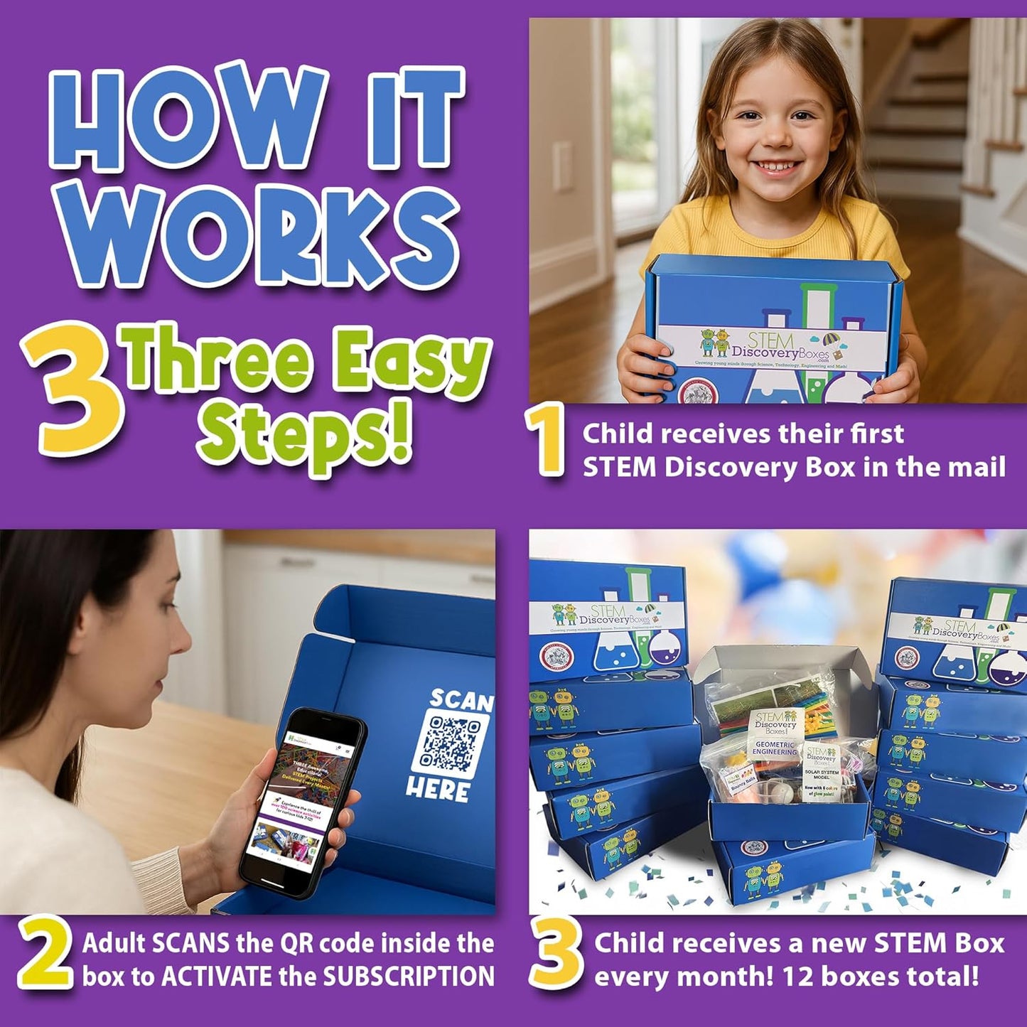 6-Month Subscription | Science Kits for Kids with 18 Hands-On STEM Experiments, 3 Projects Per Box, All Supplies Included | Home & Remote School Learning for Ages 7–12, New Box Every Month