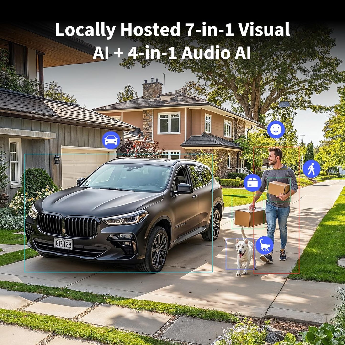 Aqara 4MP Camera Hub G5 Pro PoE, True Color Night Vision Security Camera Outdoor, HomeKit Secure Video, Thread Border Router, Local Detection, Thread/Zigbee, Supports Alexa, Google, Smartthings, Gray
