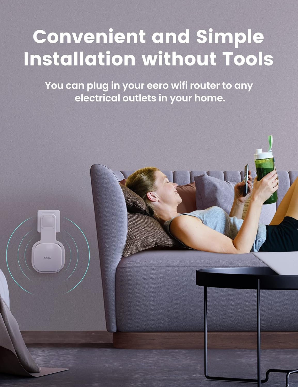 DG-Direct Wall Mount Holder for eero 6 and eero 6+ Router Mesh Wi-Fi System, No Messy Wires, The Outlet Wall Mount Holder for eero 6 Plus, Stand Bracket for eero 6 Extender Space Saving 1 Pcs