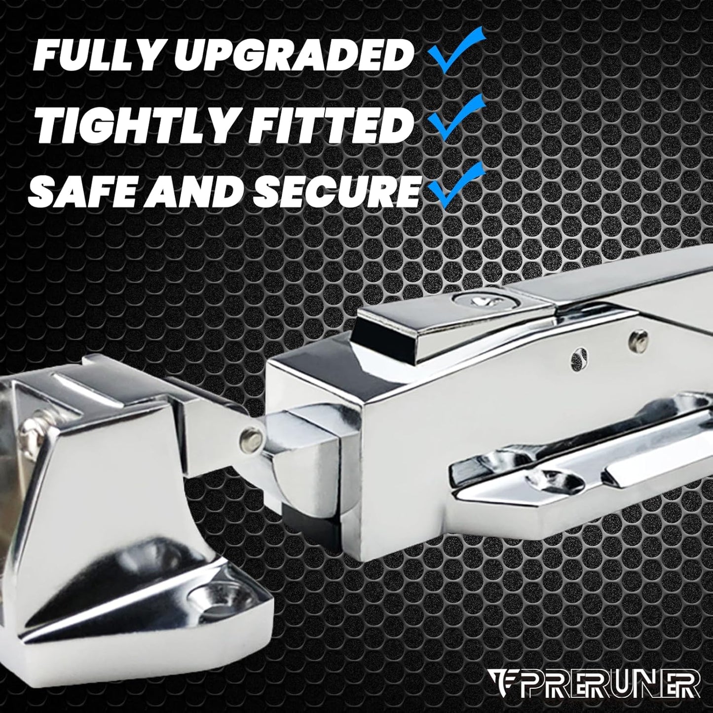 Walk in Cooler Door Handle, Walk in Cooler Door Closer Complete Latch Kit, Freezer Doors Handle, Coolers Radial Latch, Offset -1/8 in to 1/4 in(Flush) and 5.9" Solid Metal Interior Release Handle
