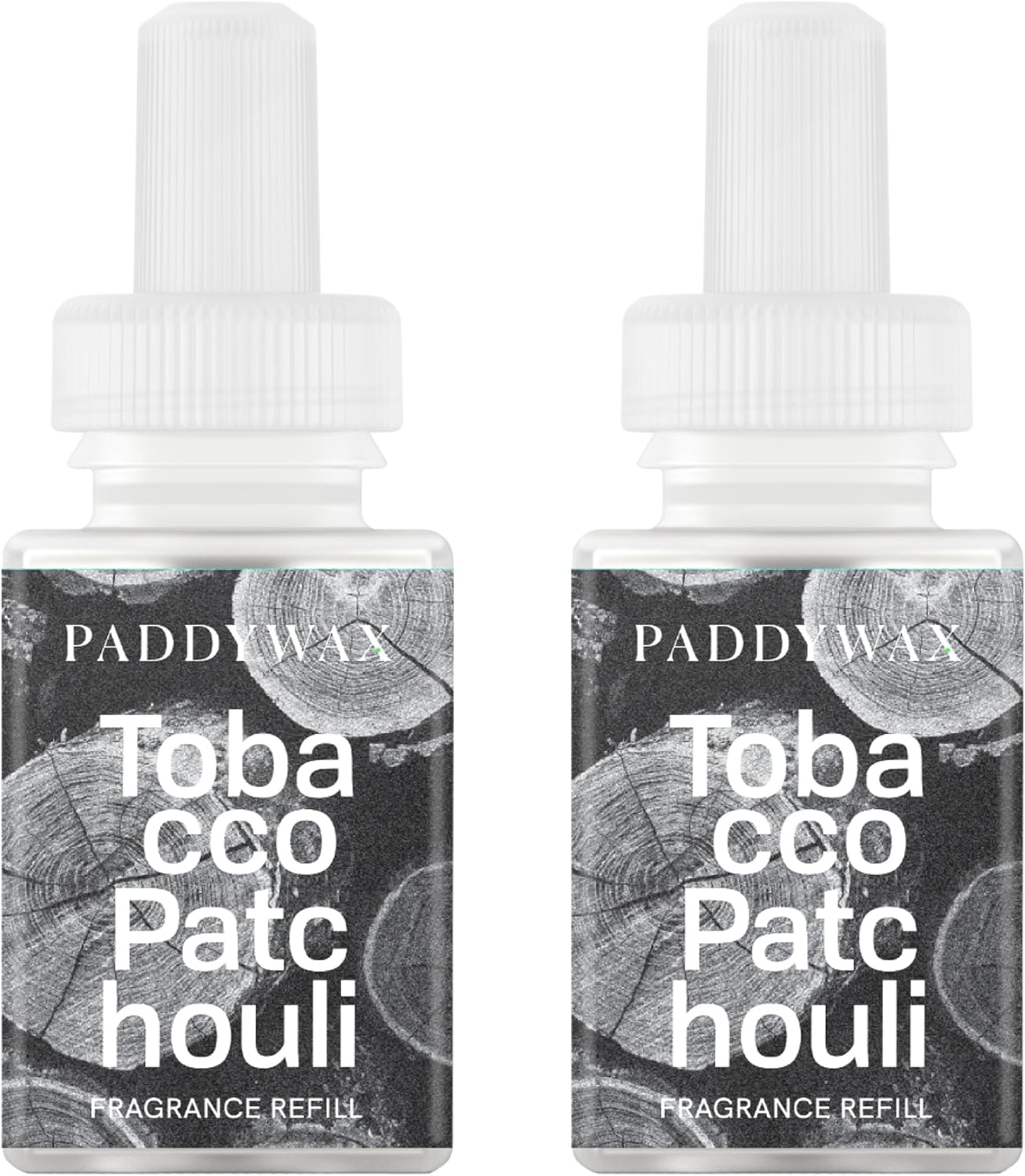 Pura & Paddywax Home Scent Refill - Smart Air Diffuser - Up to 120-Hours of Luxury Fragrance per Refill - Home Essential - Clean & Safe Diffuser Fragrance - 2 Pack, Tobacco & Patchouli