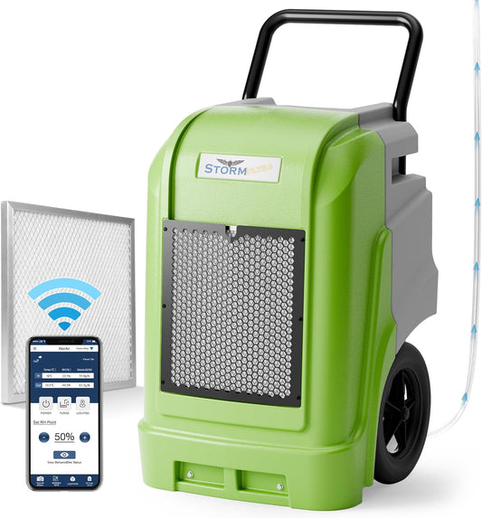 ALORAIR Commercial Dehumidifier with Pump Drain Hose, 190 Pints Smart WiFi Industrial Dehumidifier Large Capacity for Basements, Garages, Mall & Job Sites, 5 Years Limited Warranty