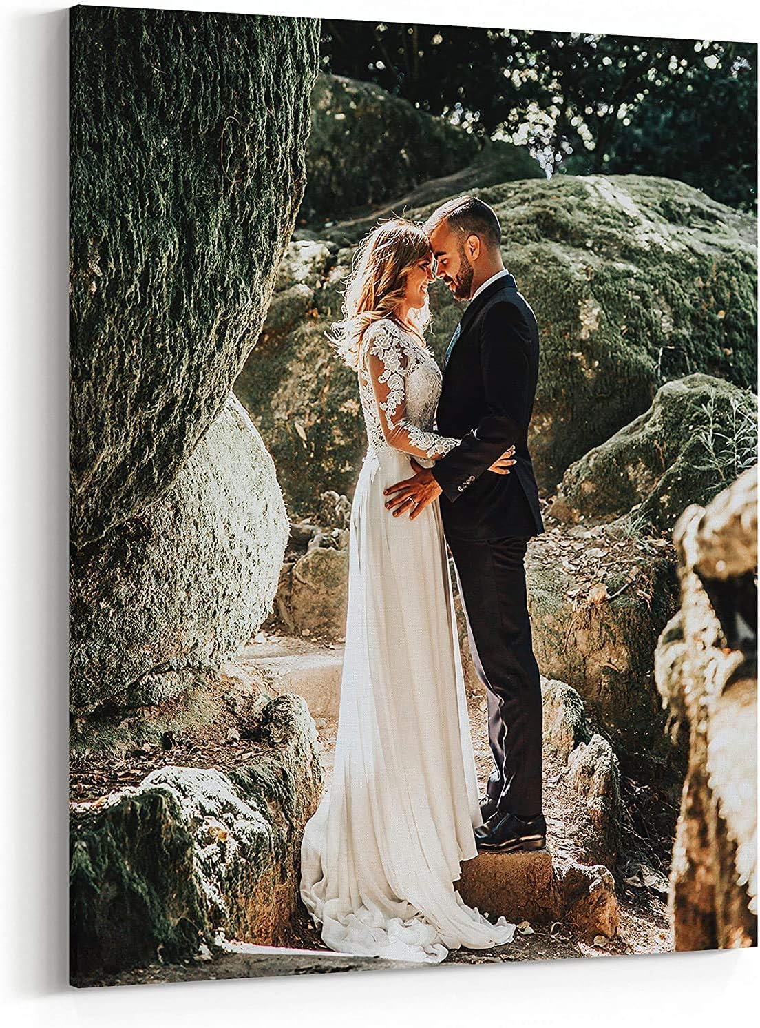 P&L ART. Personalized Custom Canvas Prints: Photo On Canvas Transform Your Photos into Stunning Framed Wall Art Digitally Printed Photo To Canvas Ideal for Home Decor Gifts Keepsakes Framed 24X36