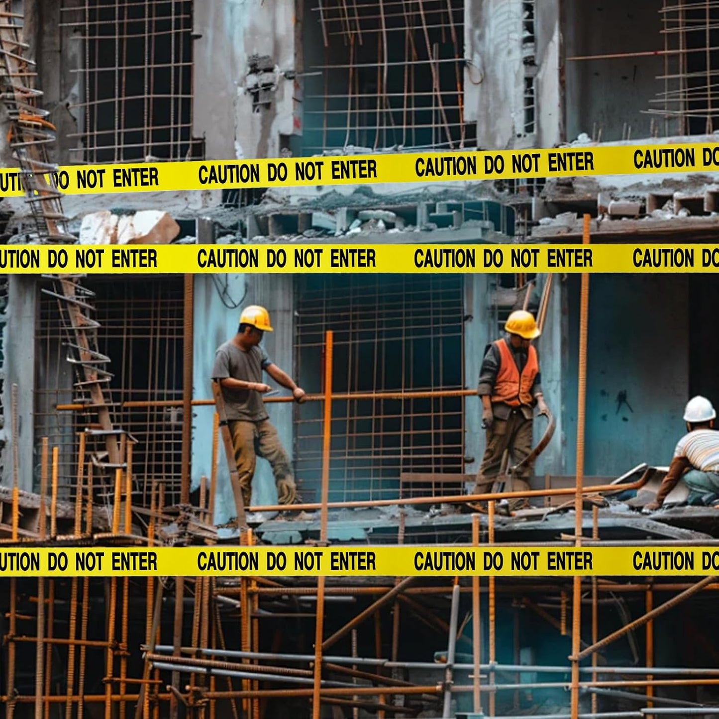 Caution DO NOT Enter Tape – 3 Inch x 1000 Feet | Bright Safety & Hazard Tape with Bold Black Text for Construction, Events, and Dangerous Areas (Caution DO NOT Enter, 2 Pack)