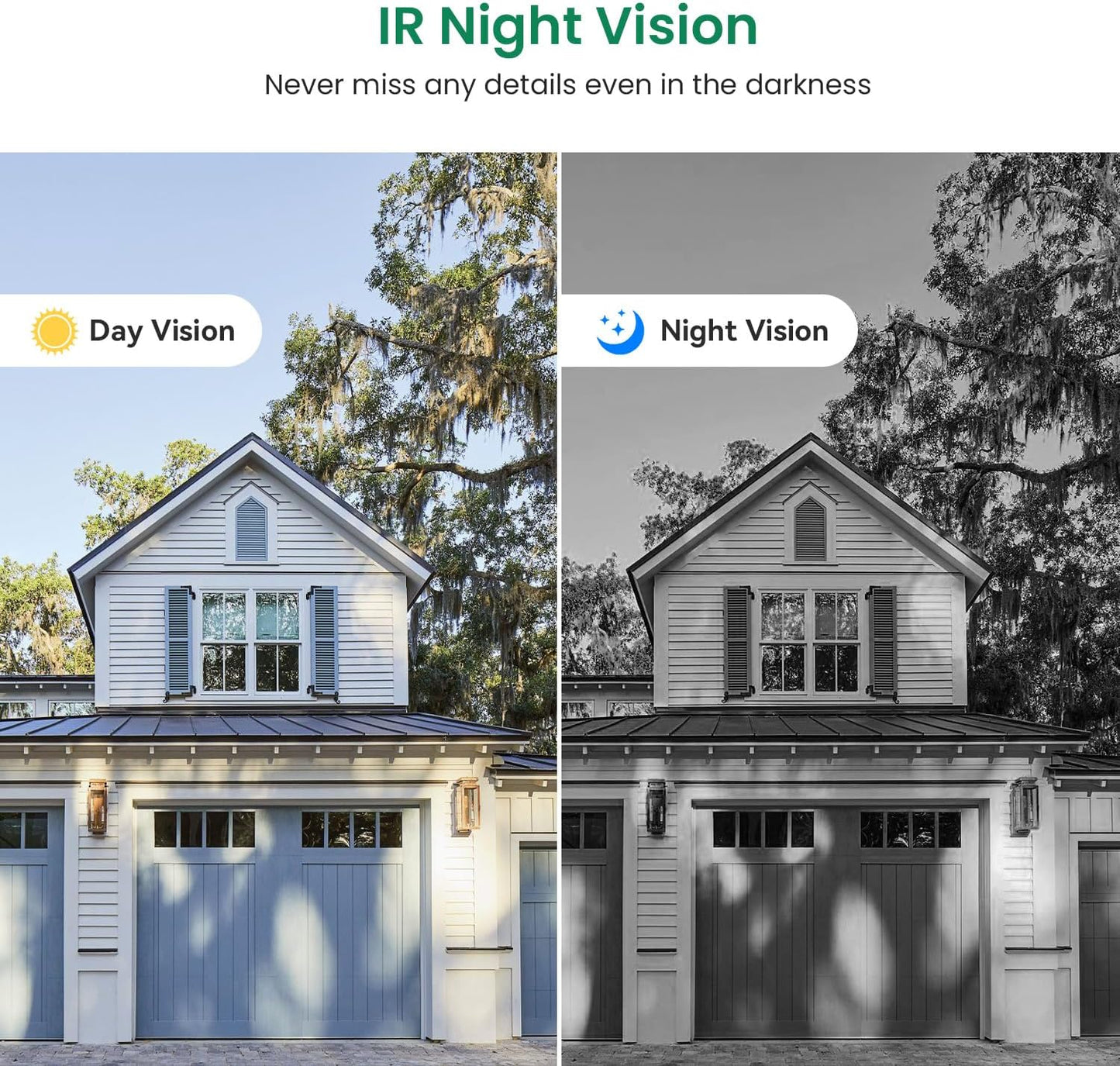 1080p Wireless Video Doorbell Camera, AI Human Detection, Live View, Night Vision, Cloud Storage, 2.4G WiFi, Battery Powered, Indoor Outdoor Surveillance (Includes Doorbell Receiver)