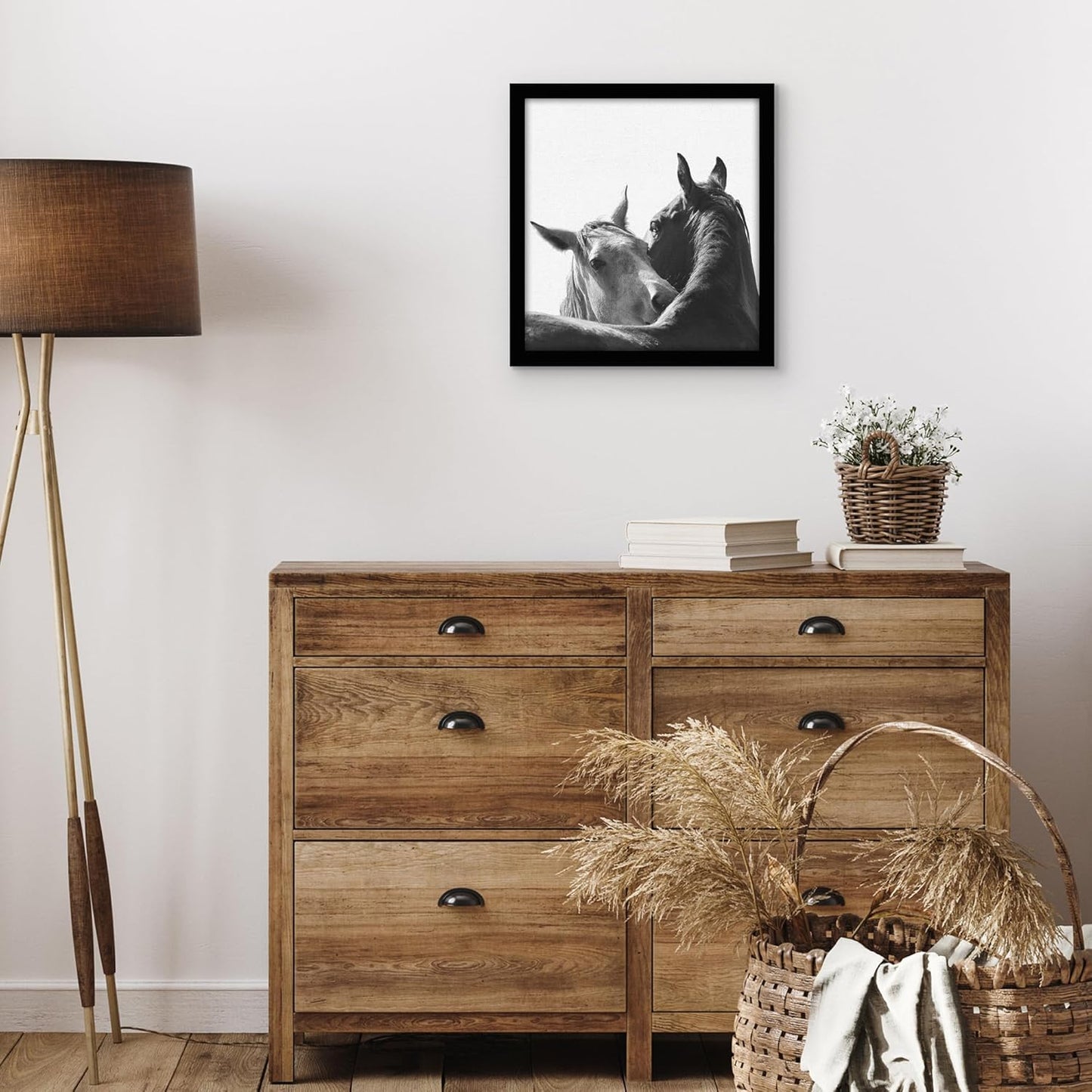Americanflat 13x14 Picture Frame with Shatter-Resistant Glass - Signature Collection - Gallery-Style Frames Made of Engineered Wood - Photo Frame for Wall Display - Black