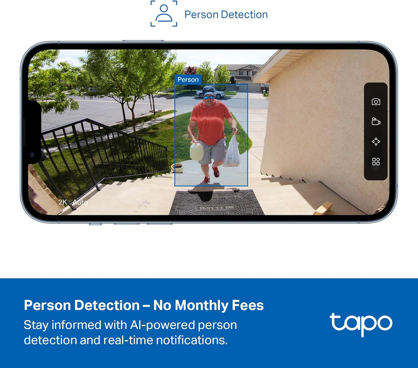 Tapo Outdoor Security Camera Wireless, 1080P, Up to 180-Day Battery, Free Person Detection, Custom Zones, Color Night Vision, SD/Could Storage, Wrks w/Alexa/Google, Ideal for Homeowners(C401) Black