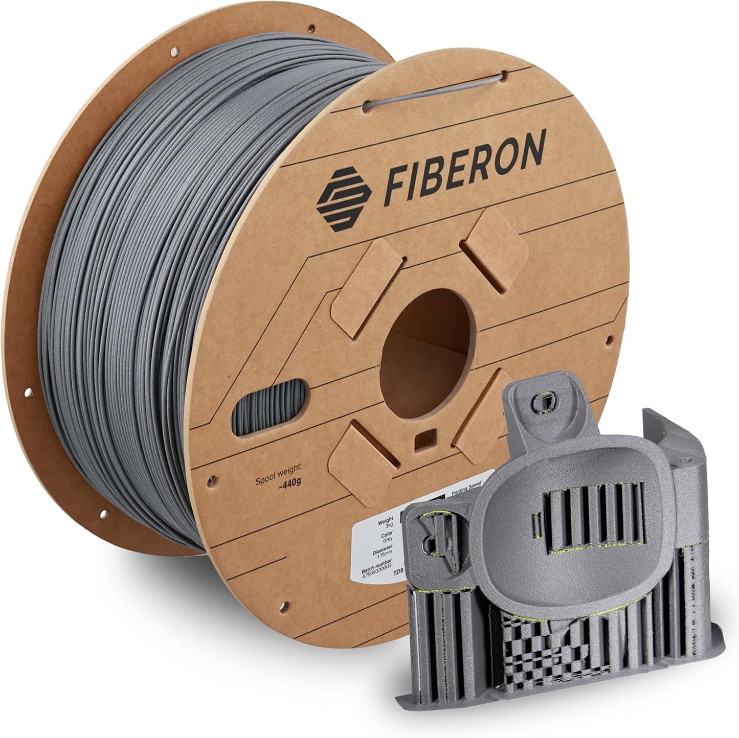 Polymaker Fiberon PPS-GF20 Filament 1.75mm 3kg Spool, Extreme Heat Resistance, Electrically Insulating, UL94 V0 Flame Retardant, Chemical Resistant, Ideal for Housings, Fixtures & Automotive Parts