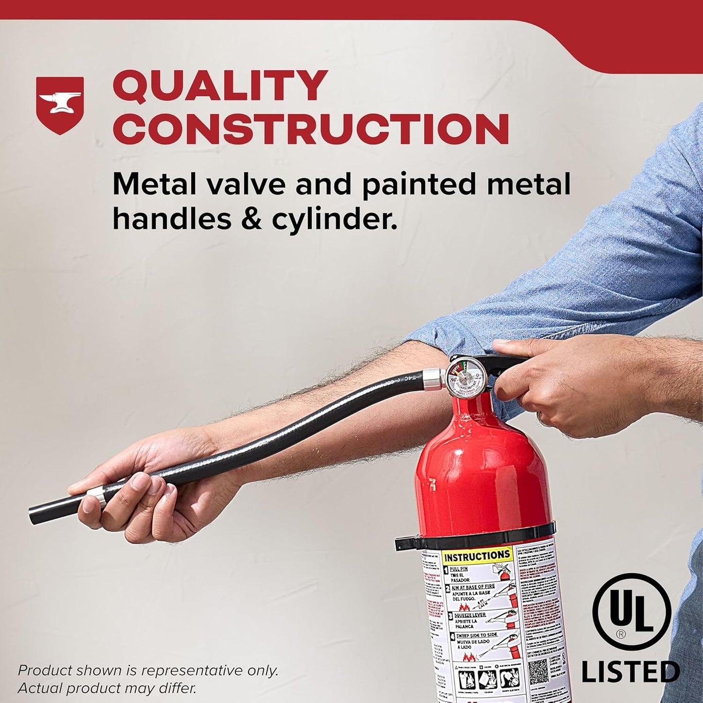 Kidde Fire Extinguisher for Home, For Residential and Living Area Use, 2A10BC