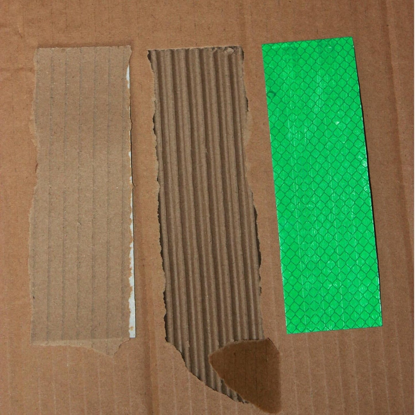 Non Fading Green Reflective Stickers 2 inch X 6 inch, Outdoor Waterproof High Visibility Warning Safety Adhesive Reflector Tape (100 Pcs)