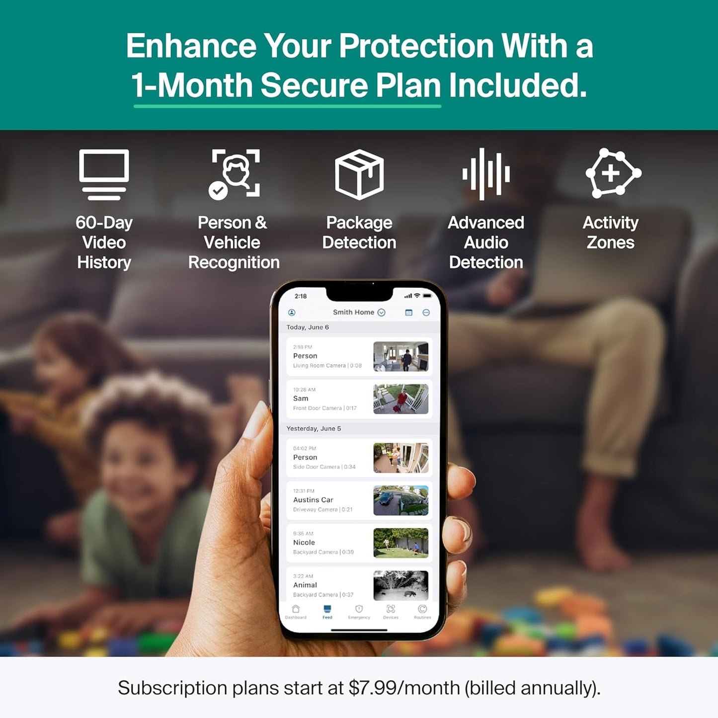 Arlo Essential Pan Tilt Security Camera 2K - Wired Plug-in Power Outdoor Camera, Person Recognition, Package Detection, Animated Preview, 1-Month Trial of Secure Plan, Auto Motion Tracking, 1 Cam