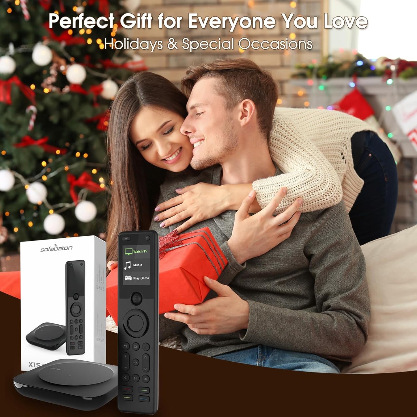 SofaBaton X1S Universal Remote Control with Hub & App, All-in-One Universal Remote for Smart TVs, DVD, Blu-Ray, STB, Projector & More, Custom Activities, Compatible with Alexa/Google Assistant