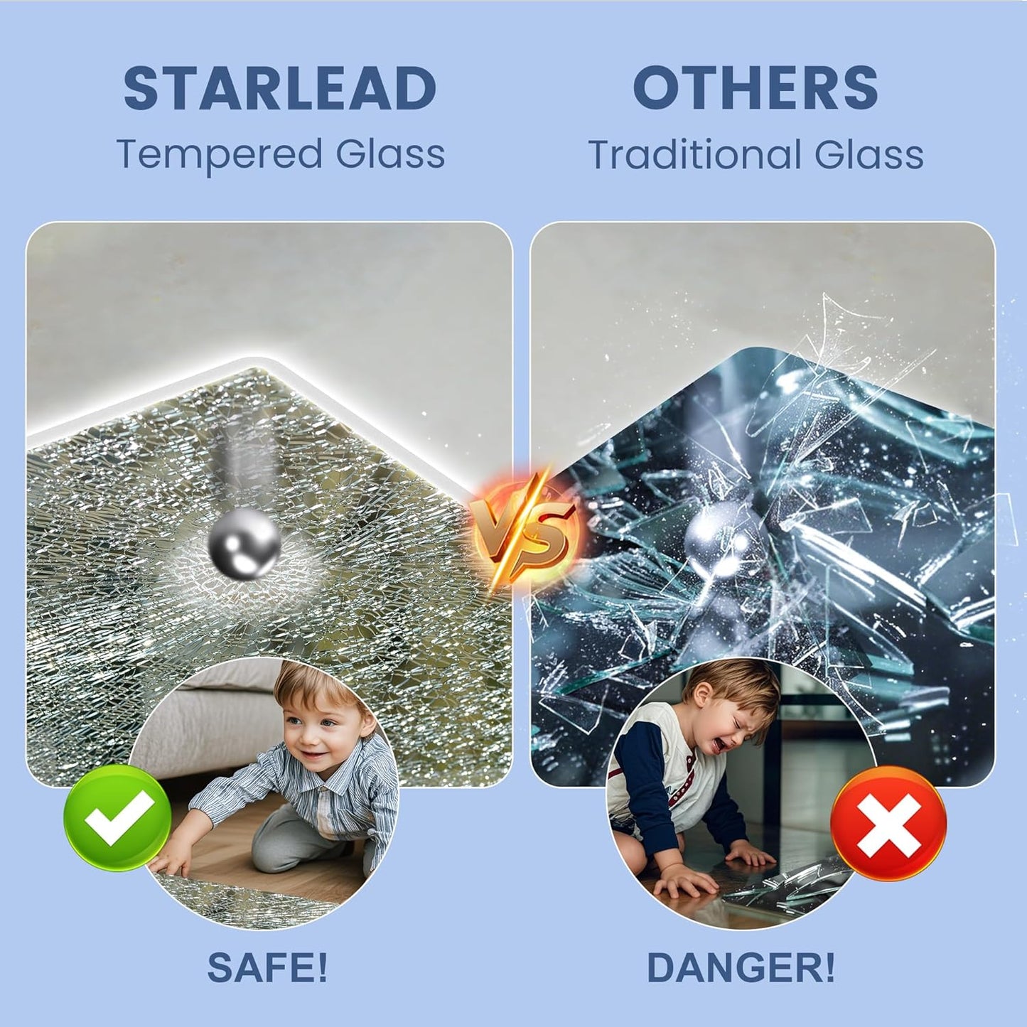 STARLEAD 48"x32" LED-Bathroom-Mirror-with-Lights, Wall-Mounted with Bluetooth Speaker, Anti-Fog, 3 Color Temperature, Dimmable Brightness, Waterproof, Tempered Glass, Frontlit & Backlit