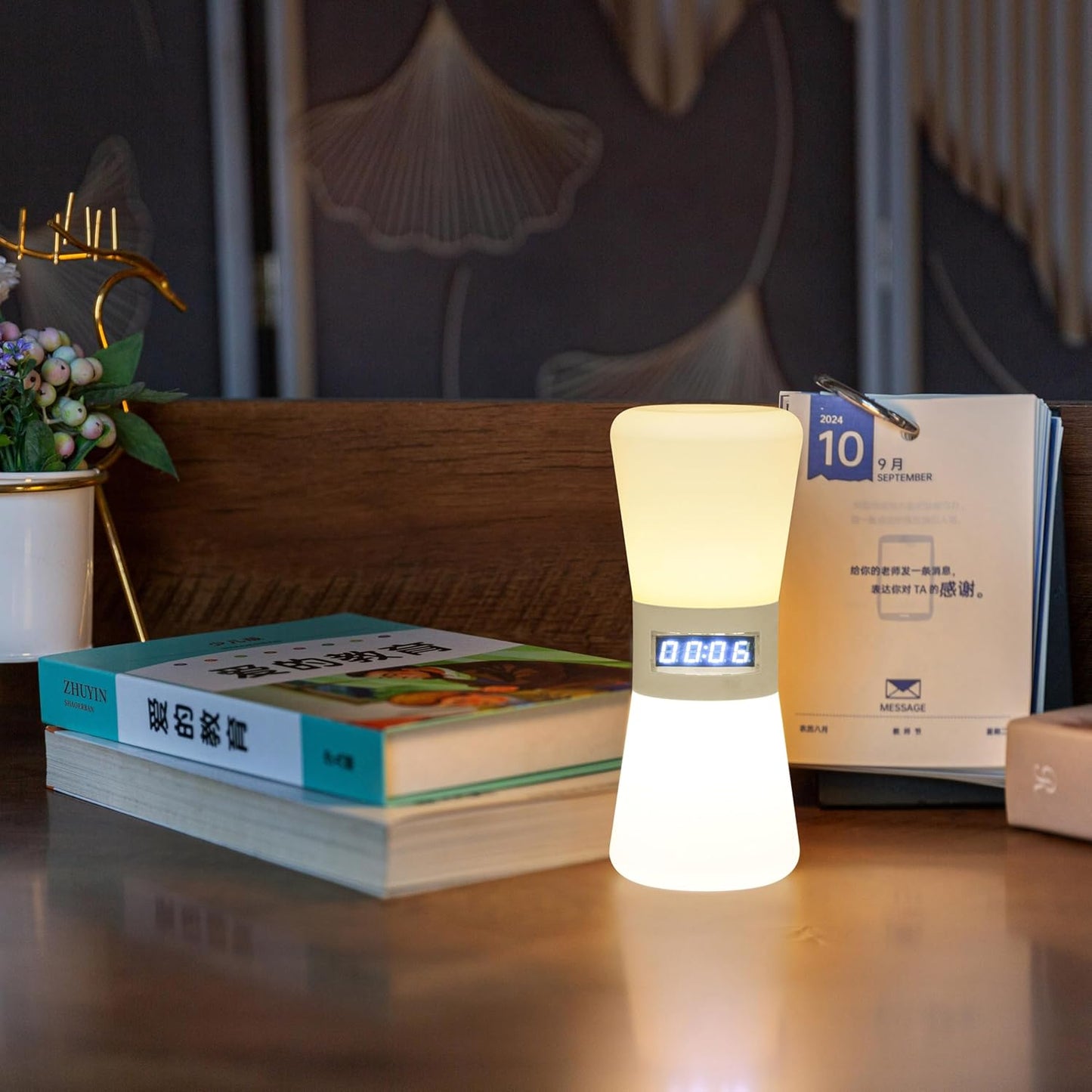 Electronic Hourglass LED Timer, Visual Countdown Clock with Flowing Light, Digital Sand Timer for Kids, Focus Training, Pomodoro, ADHD Support Timer