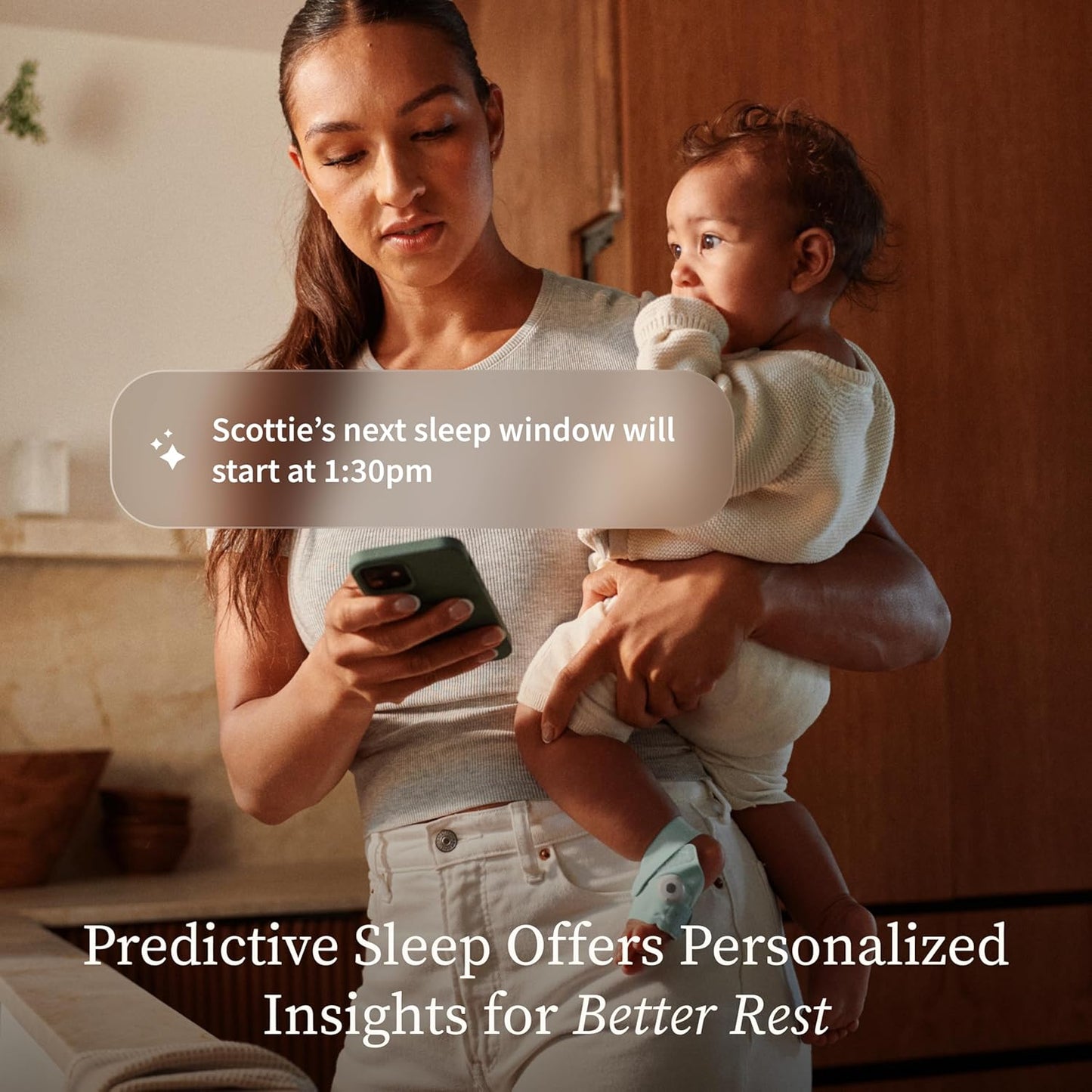 Owlet Dream Sock® - FDA-Cleared Smart Baby Monitor - Track Live Pulse (Heart) Rate, Oxygen in Infants - Receive Notifications - Mint