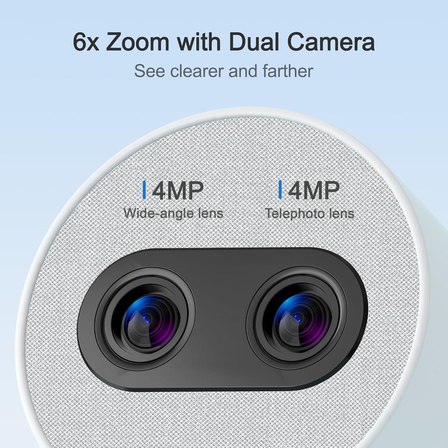 Simsky Split Screen Video Baby Monitor with Cameras, Dual 4MP Cameras with 6X Zoom, 7" UHD Touch Screen Portable Audio Baby Monitor 32GB Local Storage