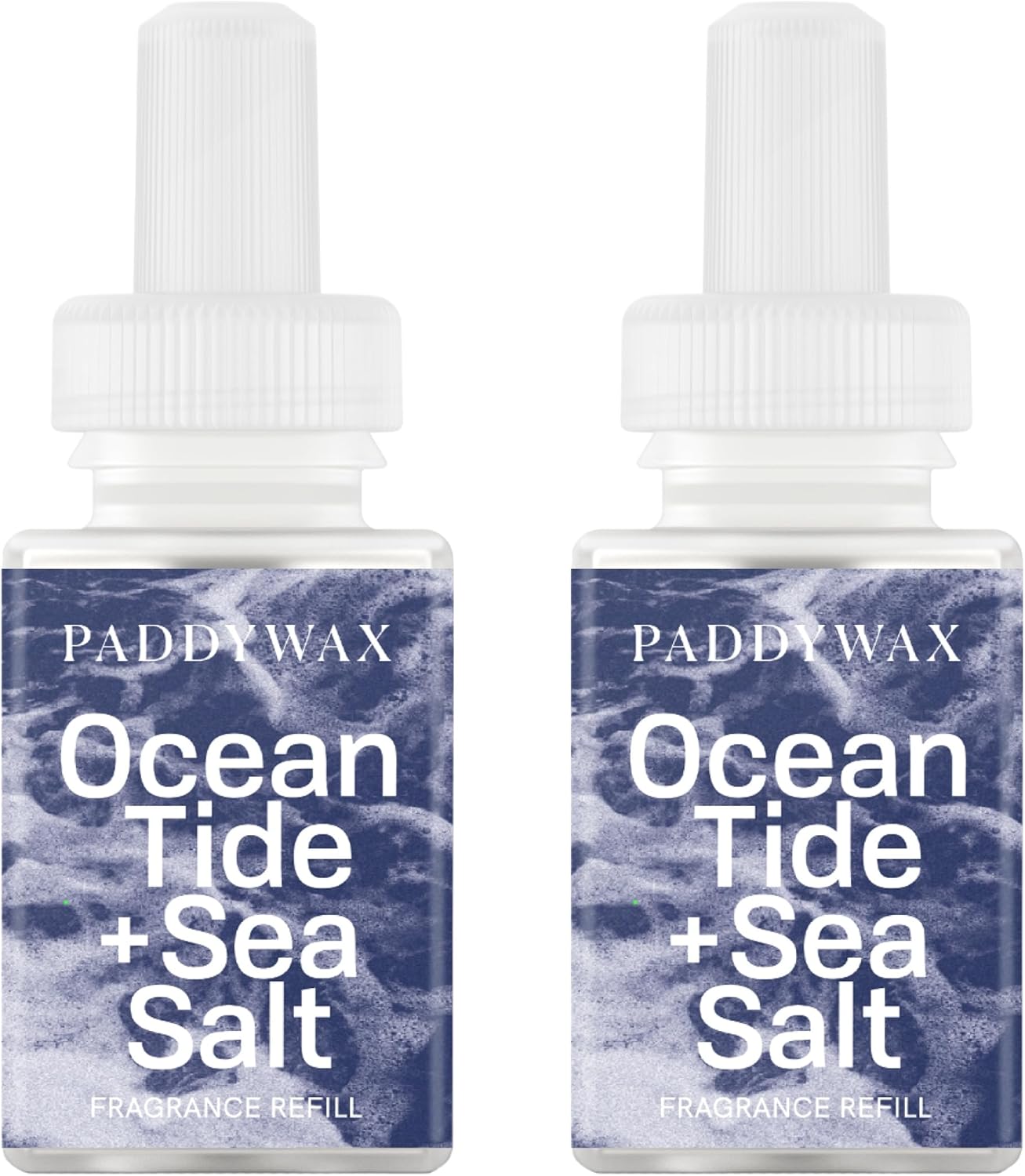 Pura & Paddywax Home Scent Refill - Smart Air Diffuser - Up to 120-Hours of Luxury Fragrance per Refill - Home Essential - Clean & Safe Diffuser Fragrance - 2 Pack, Ocean Tide & Sea Salt