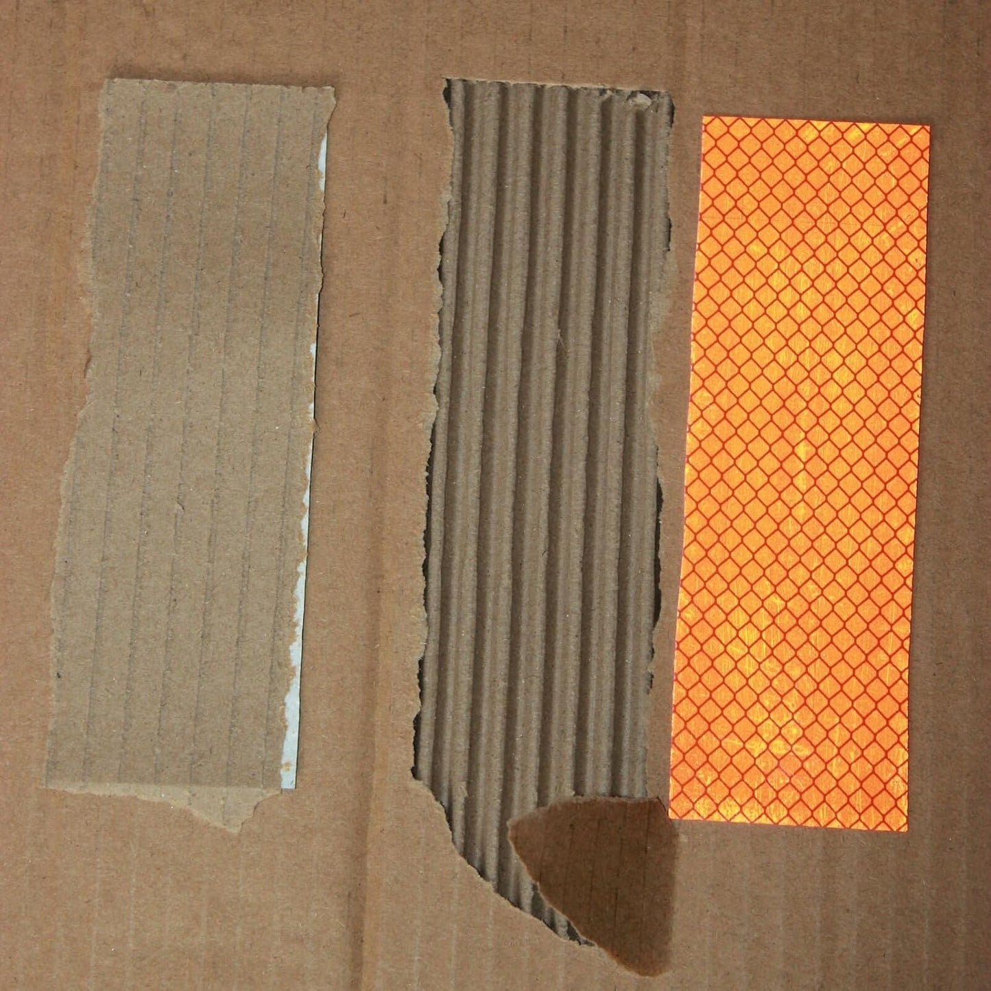 Non Fading Orange Reflective Stickers 2 inch X 6 inch, Outdoor Waterproof High Visibility Warning Safety Adhesive Reflector Tape (100 Pcs)