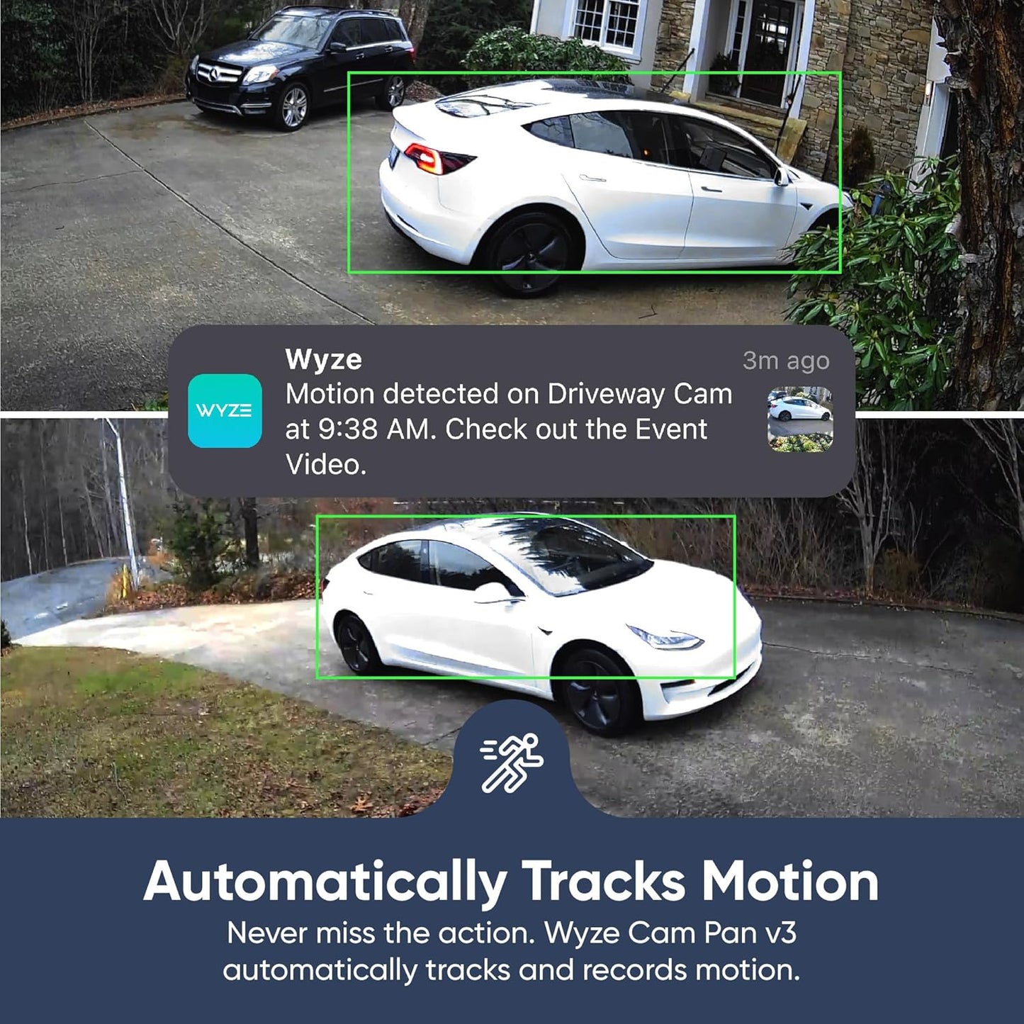 WYZE Cam Pan v3 Indoor/Outdoor IP65 1080P 360° Pan/Tilt/Zoom WiFi Smart Home Security Camera, Motion Tracking for Baby/Pet, Color Night Vision, Works with Alexa&Google Assistant, Free Expert Setup
