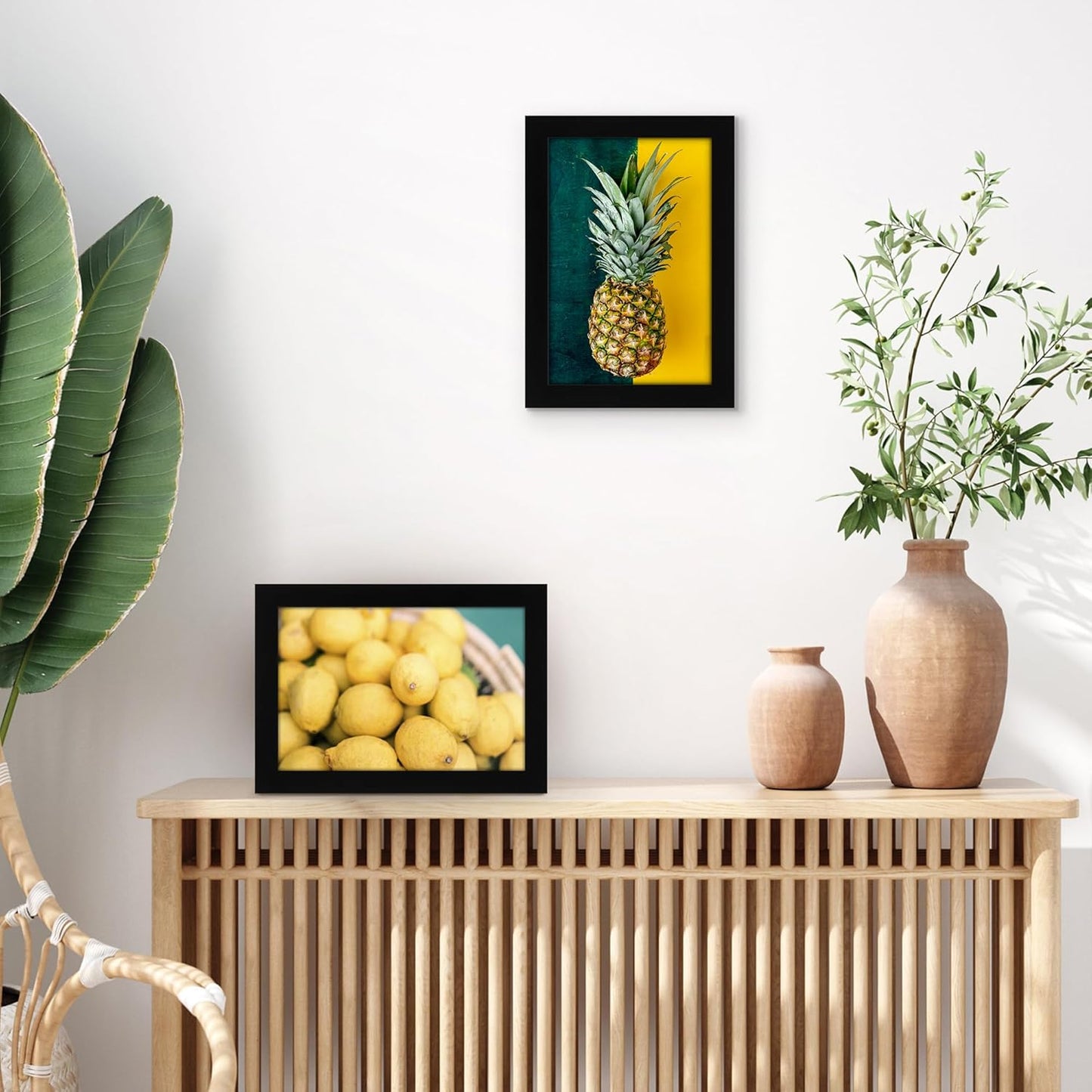 Americanflat 6x9 Picture Frame with Shatter-Resistant Glass - Signature Collection - Gallery-Style Frames Made of Engineered Wood - Photo Frame for Tabletop and Wall Display - Black