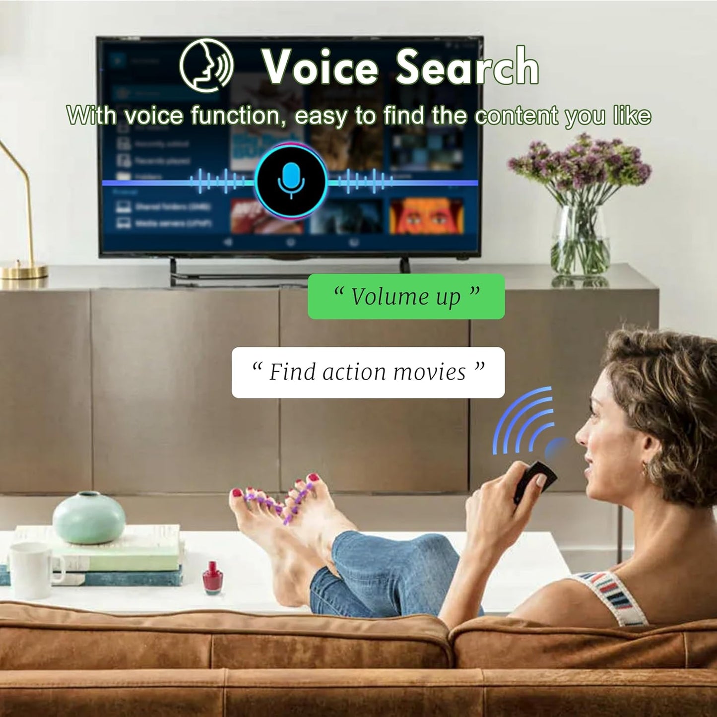Replacement Voice Remote Control for Fire Series, for Smart TVs (3rd Gen), TV Stick (2nd/3rd Gen)/Lite/HD/Cube, 4K Max/4K (1st/2nd Gen), Fit for Insignia/Pioneer Hisense and TCL Smart TV