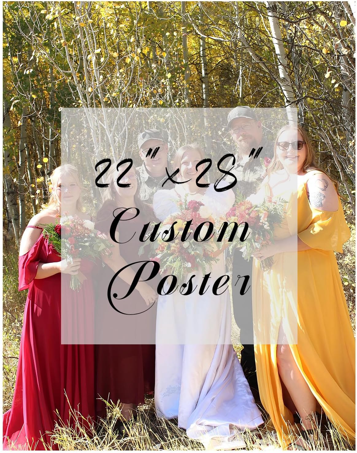 YXIMOX Custom 22" x28" Art Print on Premium Canvas, Personalized with Your Image or Design, Large Wall Decor for Living Room, Office, Bedroom, Custom Canvas Artwork(22"x28",Unframe)