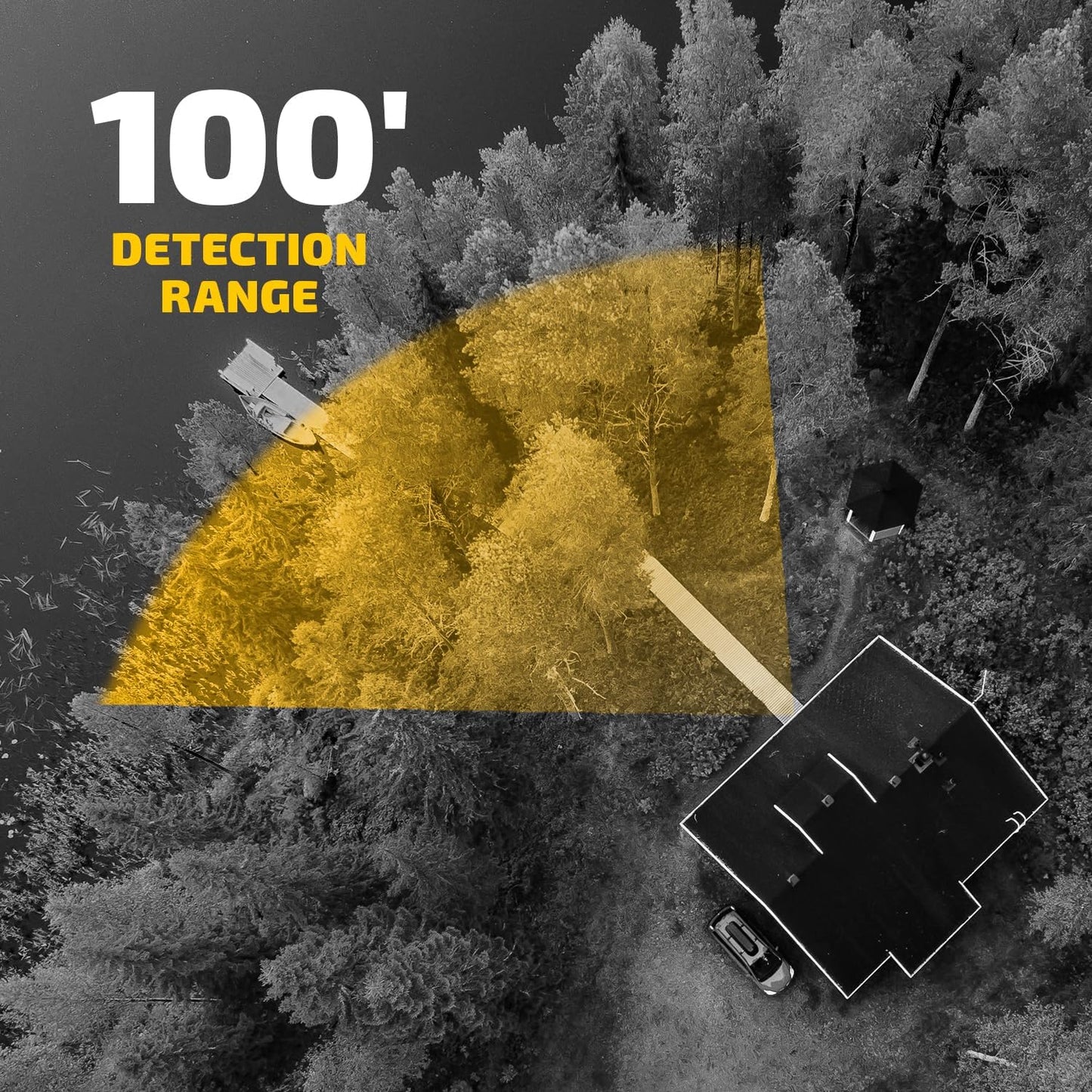 Vosker V300 Ultimate 4G-LTE Autonomous Outdoor Security Camera with External Solar Panel | High-Capacity 15,000 mAh External Solar Power Bank | SIM Cards Included | No WiFi Needed | Live Streaming