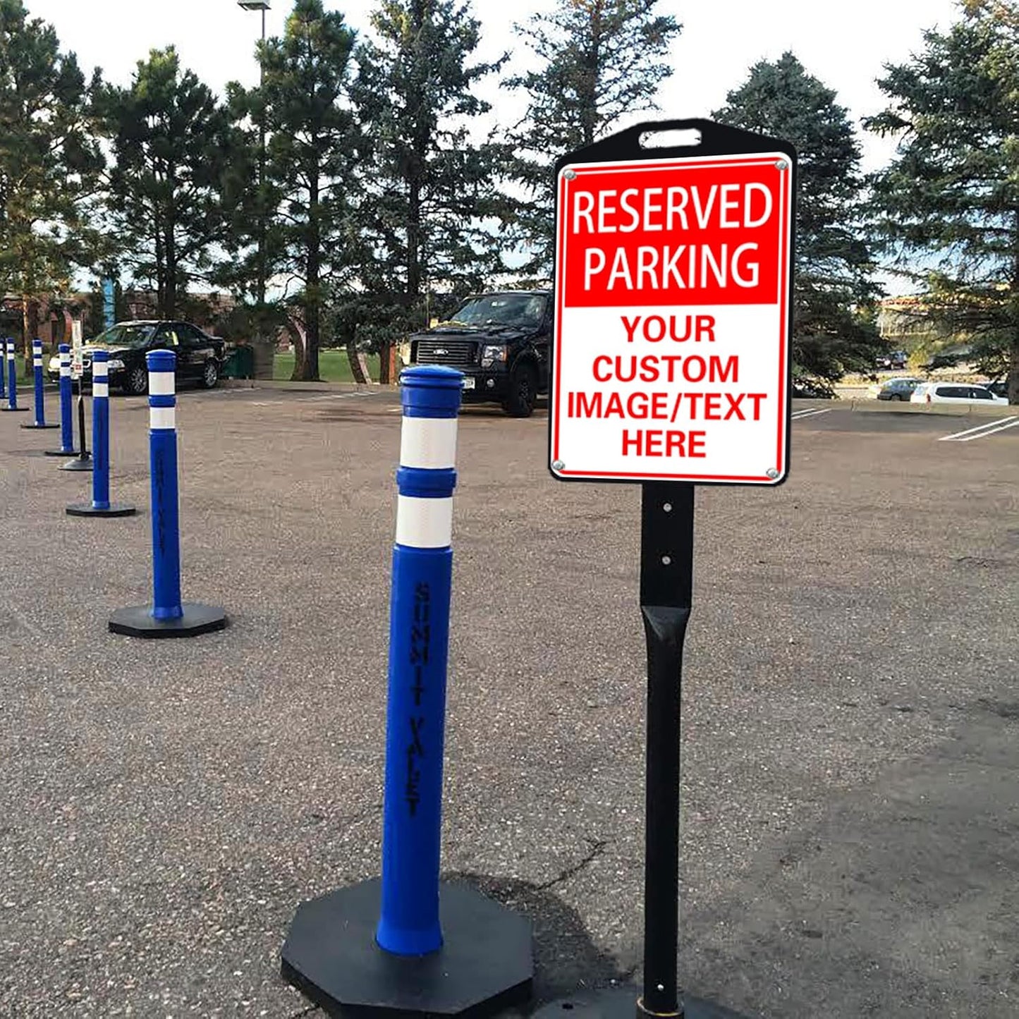 Reserved Parking Sign Custom Parking Sign for Parking Lots Business and Schools Outdoor Use Aluminum Metal Decor 12x17 Inches