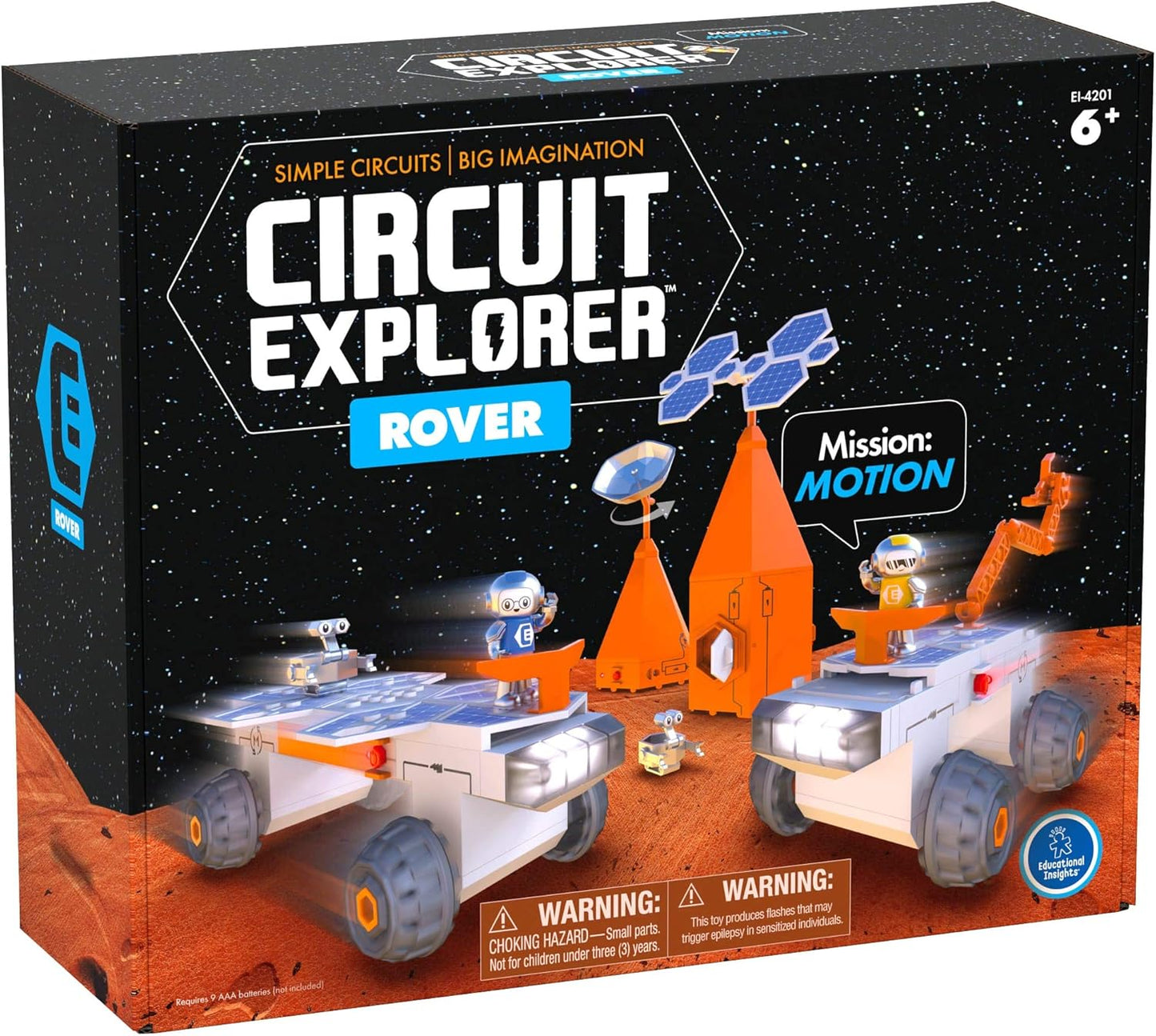 Educational Insights Circuit Explorer Rover Circuit for Kids, Space Toy, Building Set, STEM Toy, Gift for Boys & Girls, Ages 6+