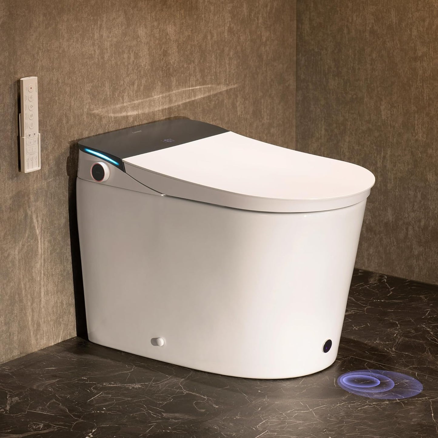 CANEST Smart Toilet with Bidet Built in, Bidet Toilet with Tank, Foam Dispenser, 1000g MaP Flushing, Full-Area Seat Sensor, Ultra-Micro Bubble Wash, Auto Temperature Control, Foot Sensor(FC-002PRO)