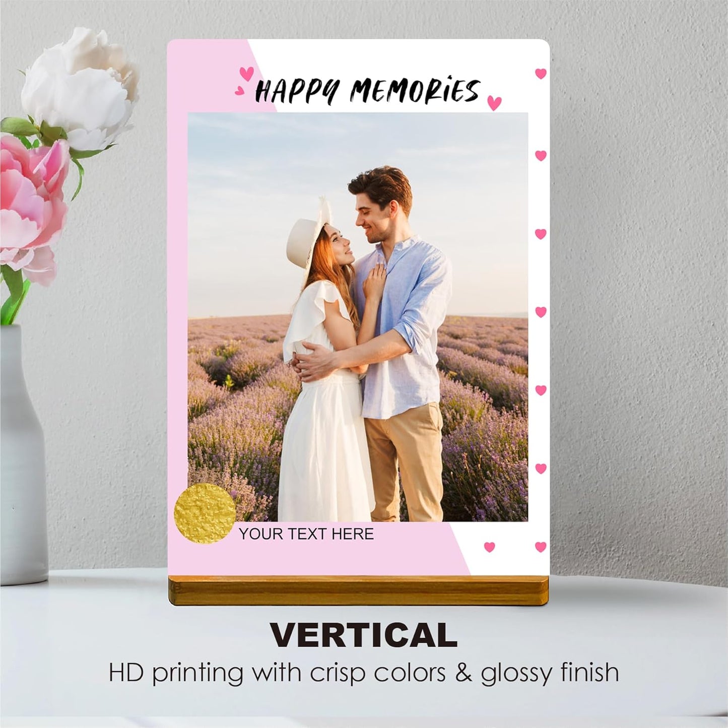 Custom Style Custom Metal Photo Prints,Customize Your own Picture Frame,Personalized Metal Picture Gift for Family and Lovers