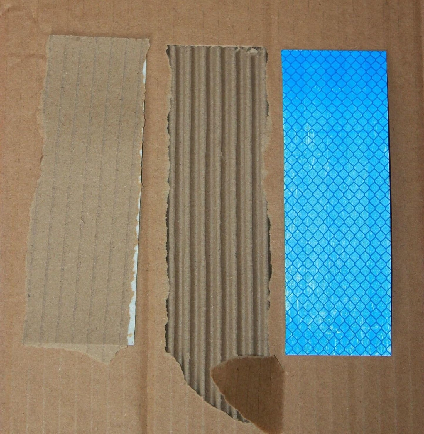 Non Fading Blue Reflective Stickers 2 inch X 6 inch, Outdoor Waterproof High Visibility Warning Safety Adhesive Reflector Tape (20 Pcs)