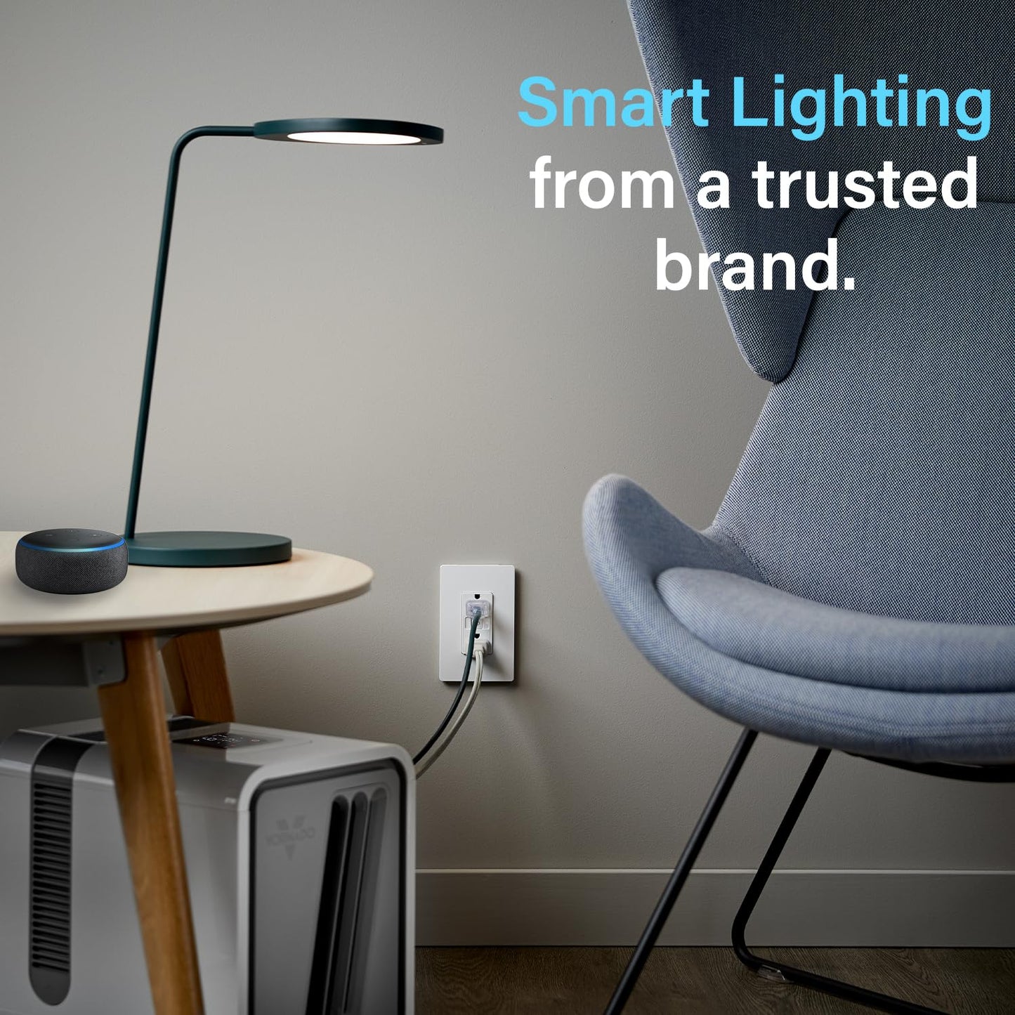 Legrand Radiant® Wi-Fi Matter Smart Outlet 15A, Effortless Setup, Enhanced Compatibility with Apple HomeKit, Google Home, Alexa & SmartThings, Easy Wi-Fi Connectivity with Matter, Pack of 1