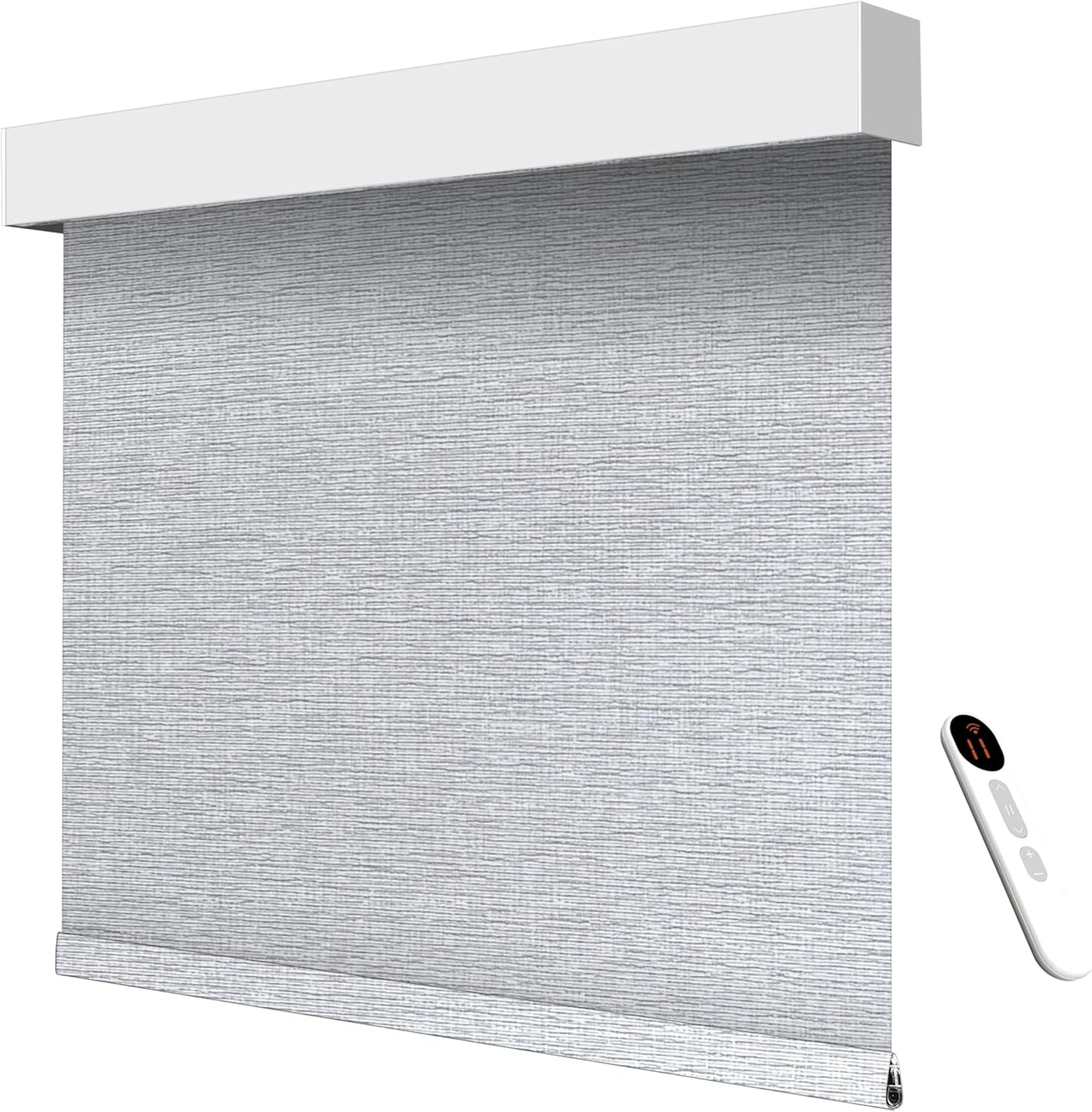 Smart Motorized Blinds – 100% Blackout Roller Shades with Remote, Alexa/Google Home/Siri Control, Matter Compatible, Wireless Rechargeable Battery, Custom Sizes for Windows & Sliding Doors