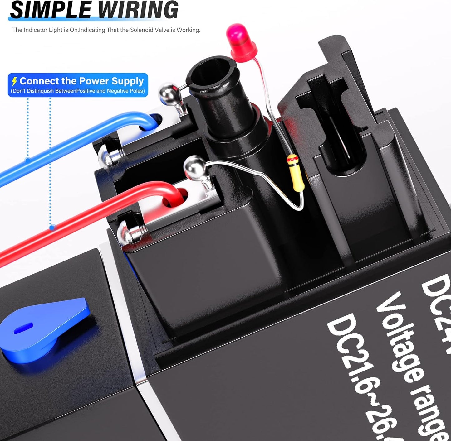 TAILONZ PNEUMATIC 1/8"NPT Solenoid Valve 4V110-06 DC24V Single Coil Pilot-Operated Electric 2 Position 5 Way Connection Type Junction Box