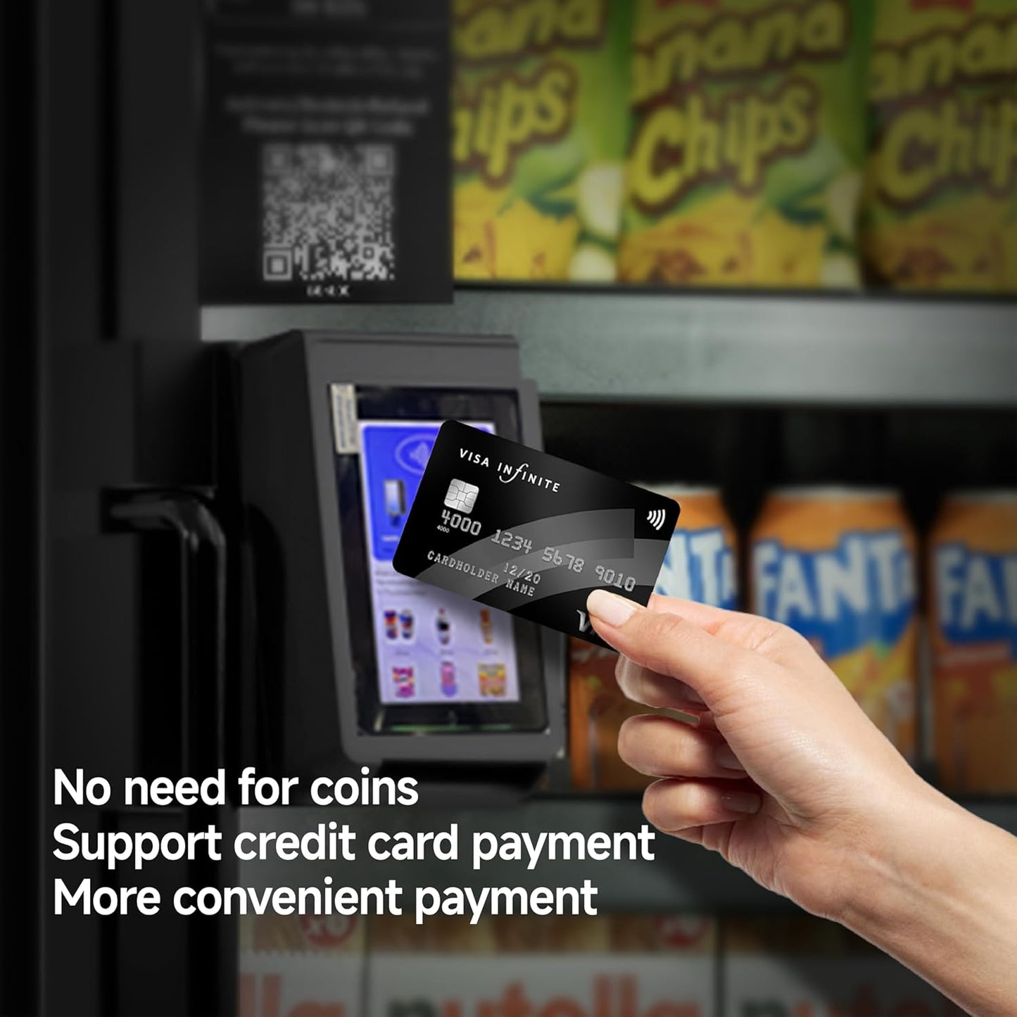 HAHA Smart Vending DC-542D Combo Vending Machine,Smart Refrigerated Beverage Vending Machine with Touch Card Reader - Capacity 378 Bottles (Black, AI Pro)