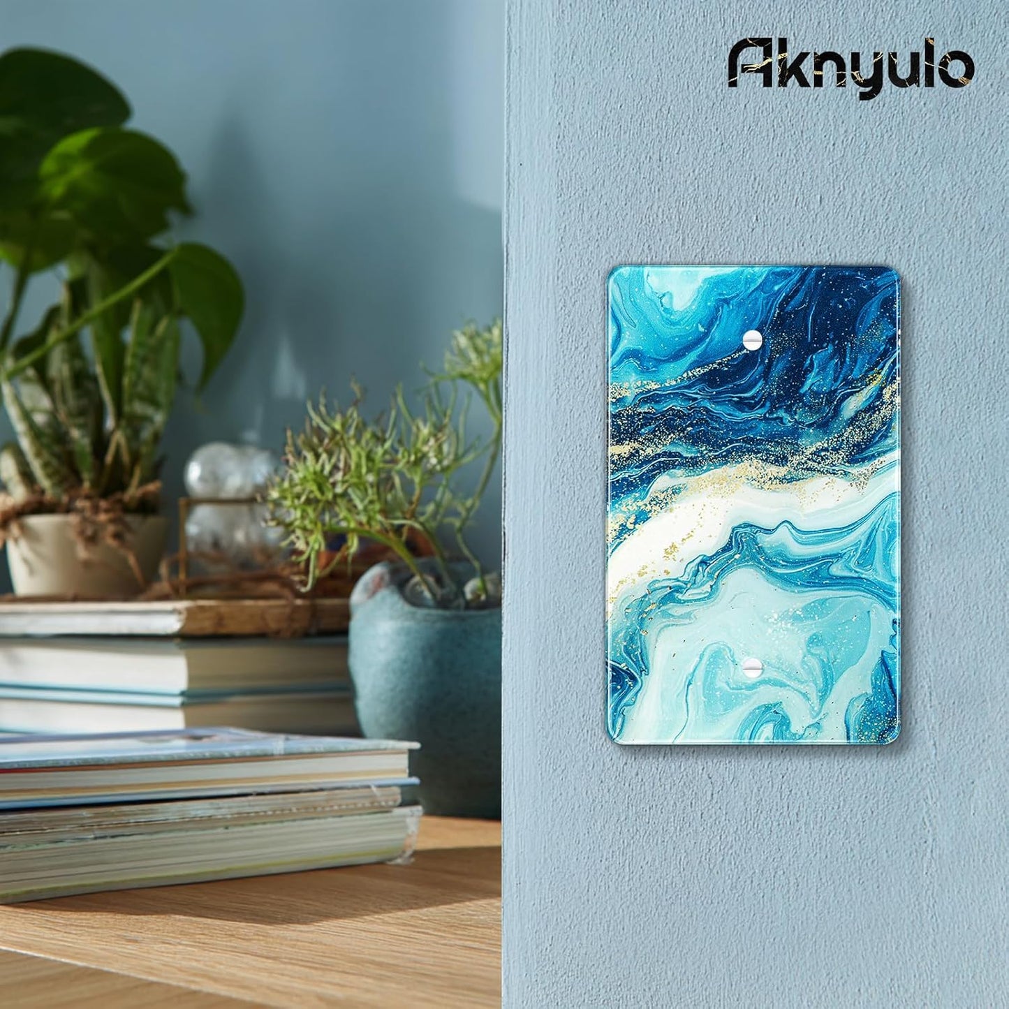 Elegant Marble Bedroom Acrylic Wall Plates Blank Wall Plate Light Switch Cover Plate Blank Wall Plate Decorative Acrylic Light Switch Cover