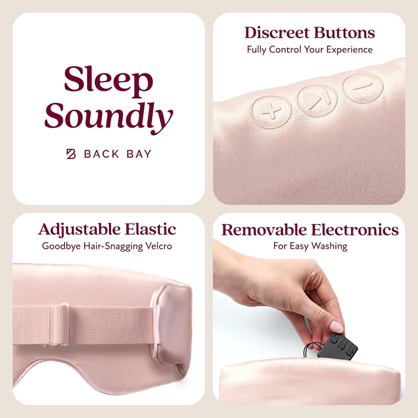 SilkSound 100% Mulberry Silk Bluetooth Sleep Mask, Skin-Friendly Sleeping Eyemask with Bluetooth Headphones, Sleep Gifts for Women, Silk Eye Mask Headband Headphones for Sleeping Side Speakers