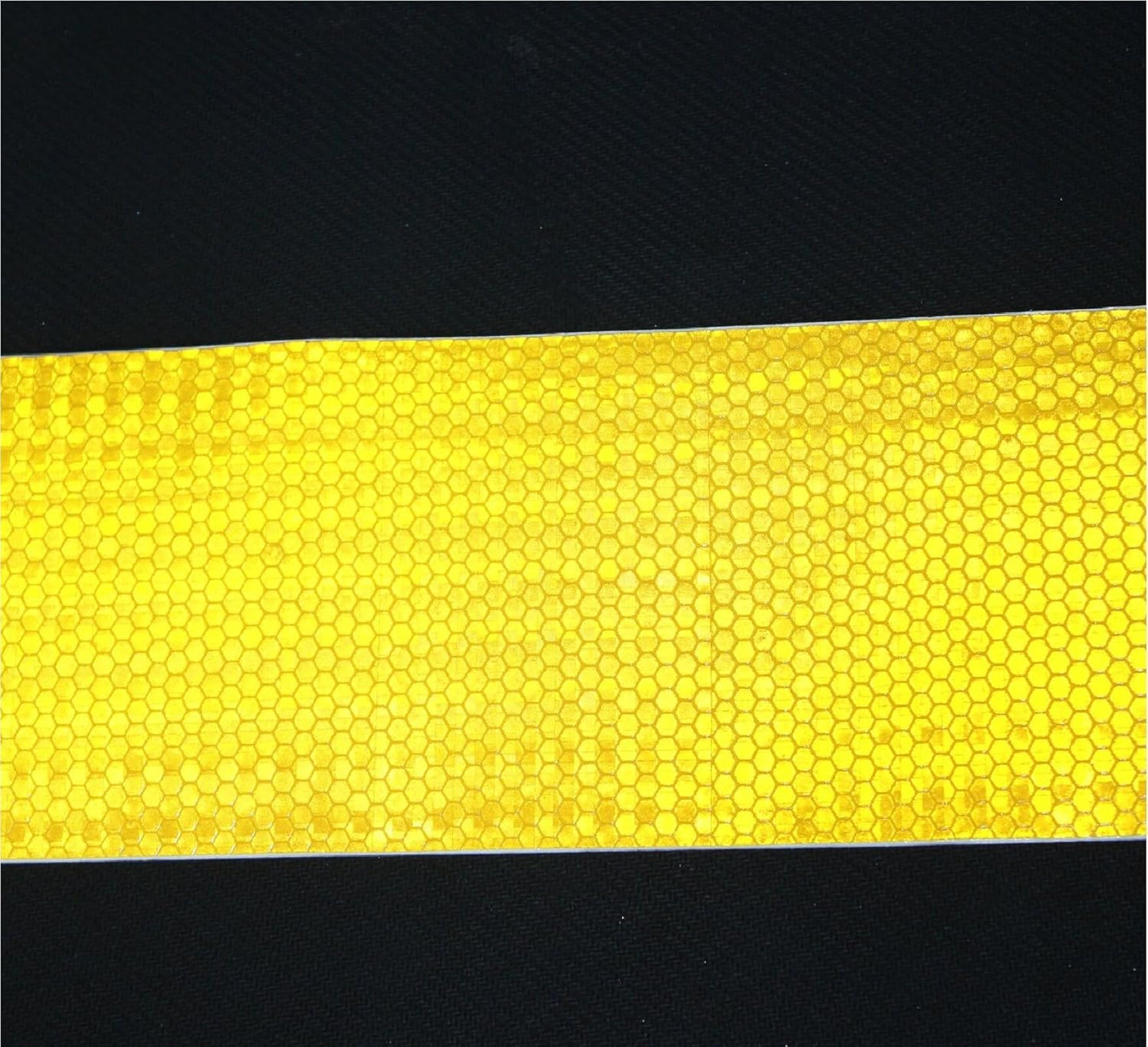 Yellow Reflective Tape 8 inch Wide, Outdoor Waterproof High Visibility Warning Industrial Marking Tape, Safety Stickers (68 feet)