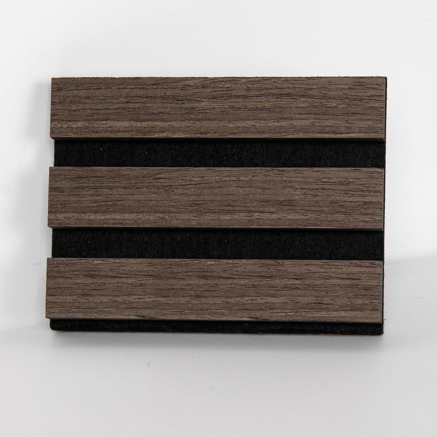 Sample Wood Salt Acoustic Wall Panels, Soundproof Wooden Wall Panels, 3D Fluted Sound Absorbing Panel, Natural Walnut, Sample Pack