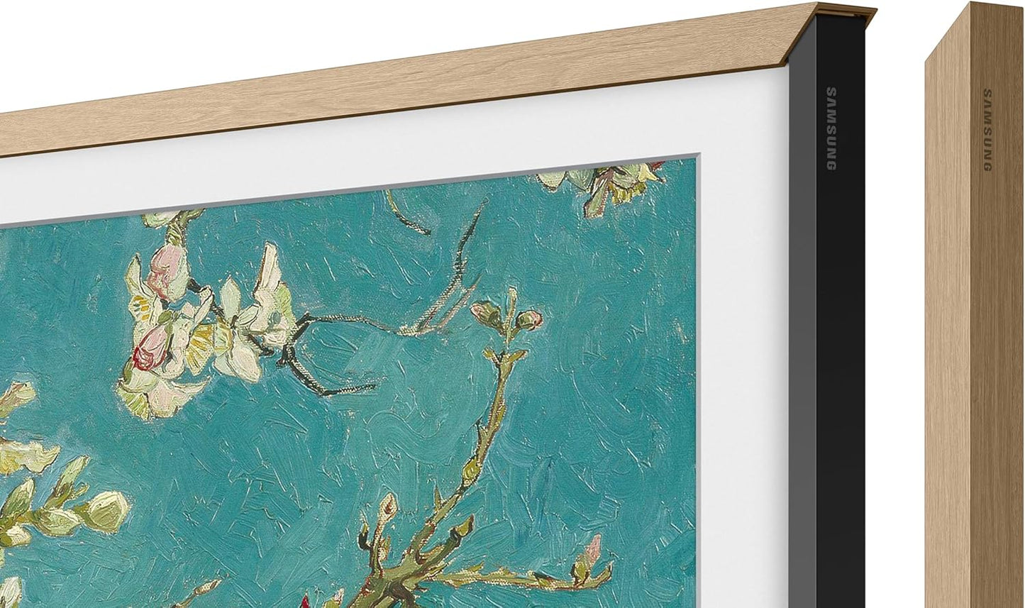 Samsung 50-inch The Frame Customizable Bezel, Modern Teak (VG-SCFA50TKBZA, 2021 Model)