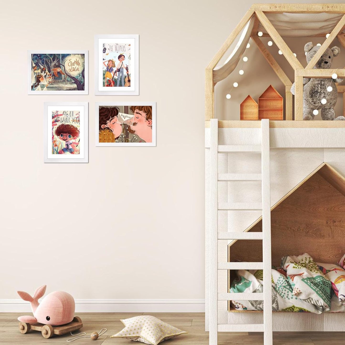 FIXSMITH 5x7 Picture Frame Set of 10, White Photo Frames Bulk with HD Plexiglass, Display Pictures 4x6 with Mat or 5x7 Without Mat, Multi Picture Frames Collage for Tabletop or Wall Display
