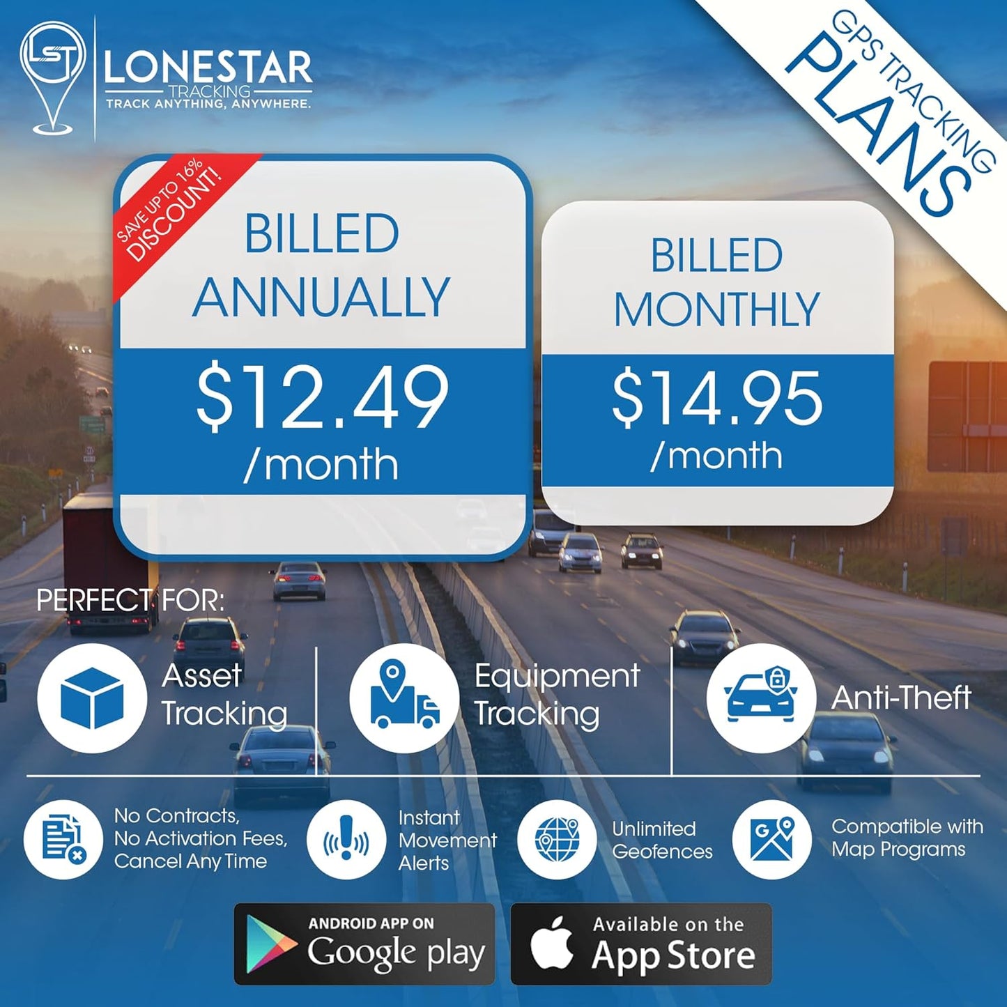 LoneStar Tracking GPS Tracker: Titan LTE 4G/5G, Hidden GPS Tracking Devices for Cars, Trucks, Fleet, Motorcycles, Assets, Anti-Theft Vehicle Security, Real-Time Location (Low Cost Subscription Plan)