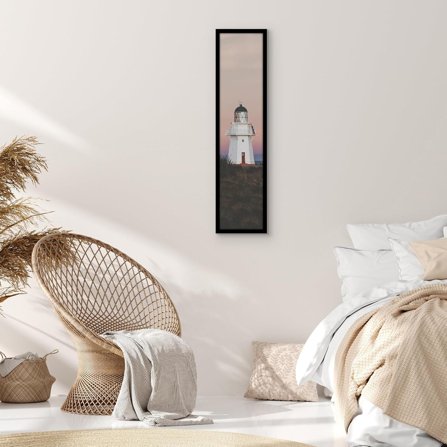 Americanflat 8x36 Picture Frame with Polished Plexiglass - Signature Collection - Gallery-Style Frames Made of Engineered Wood - Photo Frame for Wall Display - Black