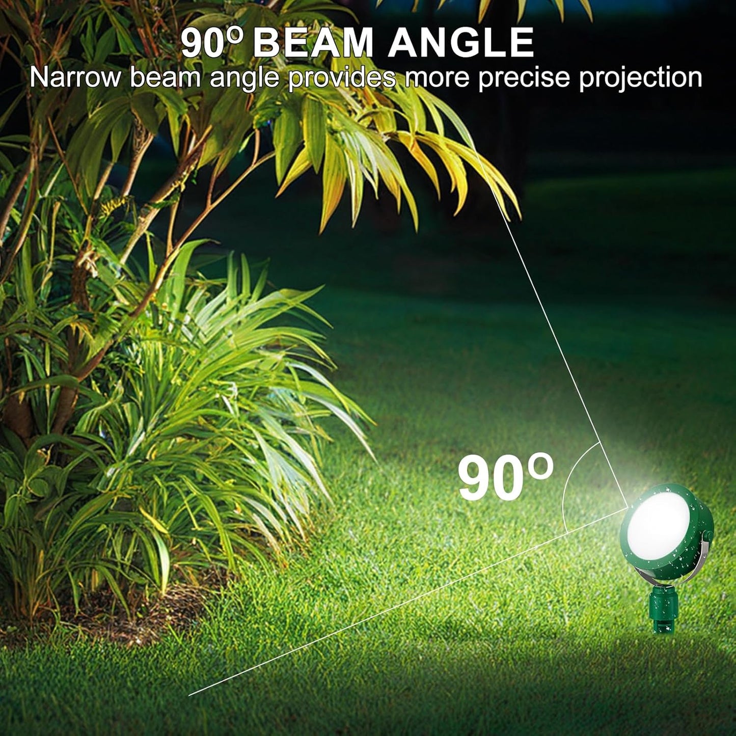 Cordless Landscape Light Rechargeable, Color Changing Garden Lighting, Waterproof Spotlight Outdoor with Remote, Used for Garden Bonsai Path Holiday Atmosphere Light Decoration