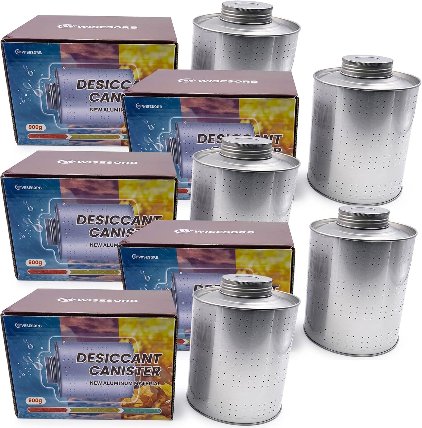900 Gram 5 Pack Dehumidifiers for Home, Rechargeable Gun Safe Dehumidifier, Gun Safe Accessories 2 LBS Dehumidifier for Basement, Closet, Garage, Safe, Car, Moisture Absorbers Desiccants