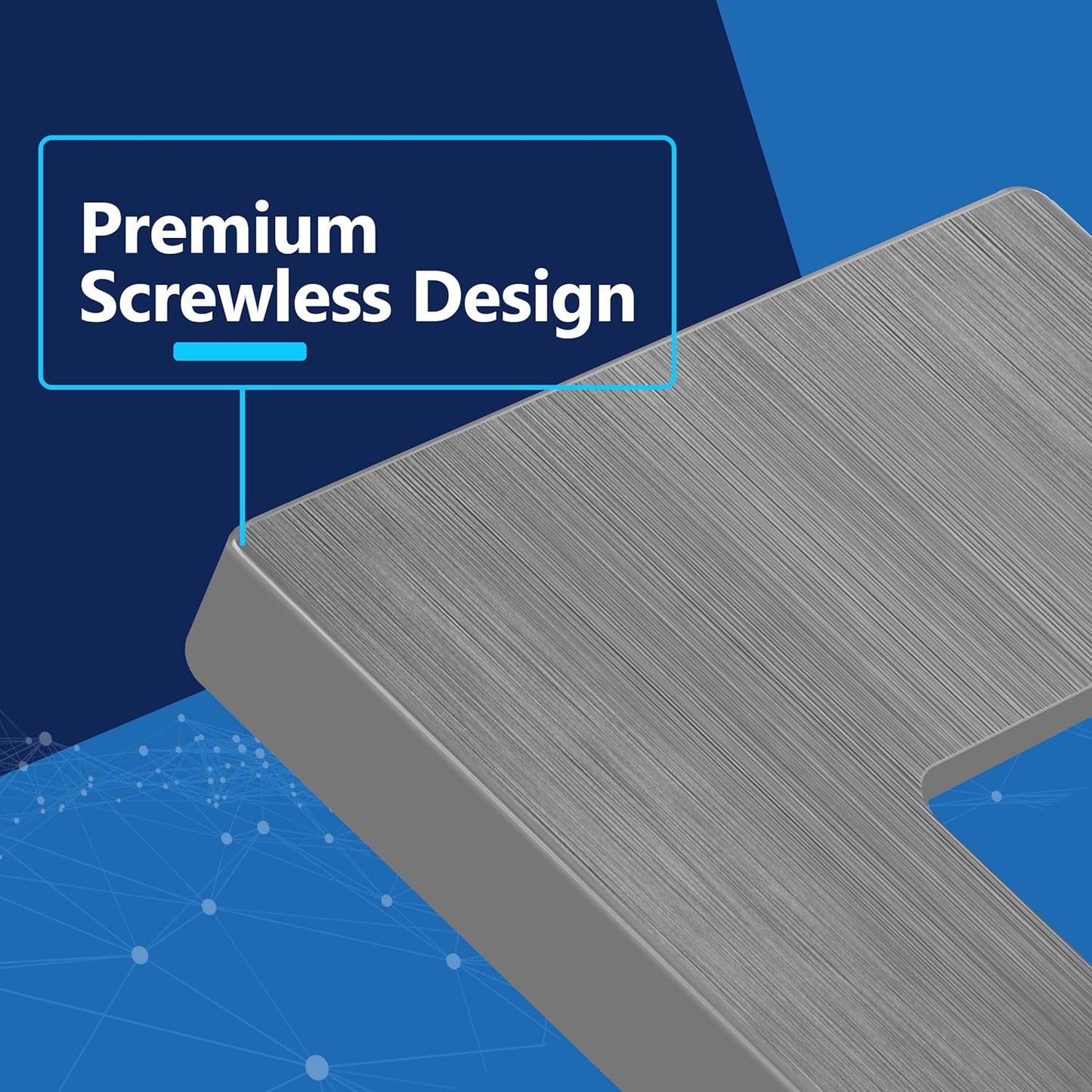 LIDER Brushed Finish Decorator Switch Cover, Screwless Wall Plate, Mid-Size 1-Gang 4.88" x 3.11", Unbreakable Polycarbonate Thermoplastic, UL Listed, LSWP-31M-BGY10P, Brushed Gray, 10 pack