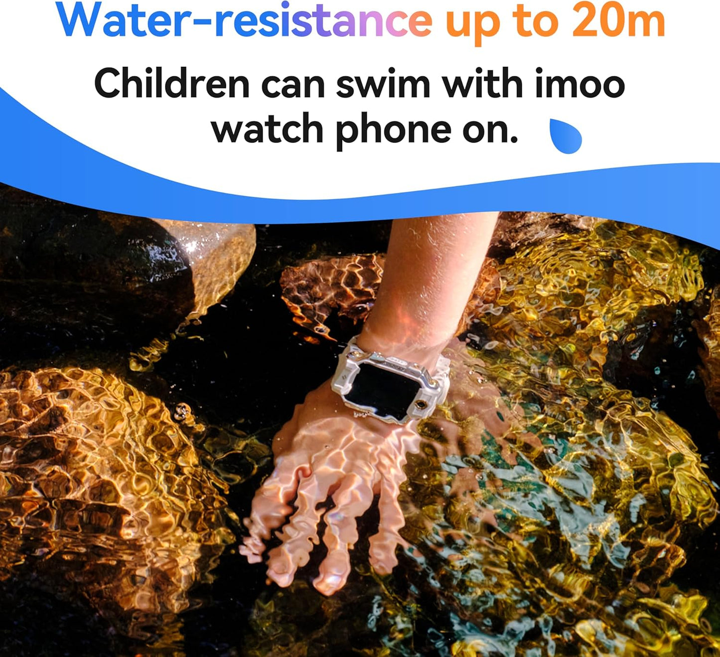 imoo X10 Kids Smartwatch, Smartwatch with Long-Lasting HD Video & Phone Call, Kids GPS Watch with Real-time Locating，14 Days History, Multisport Mode，IPX8 Water-Resistant，Only Works on Verizon（Grey）
